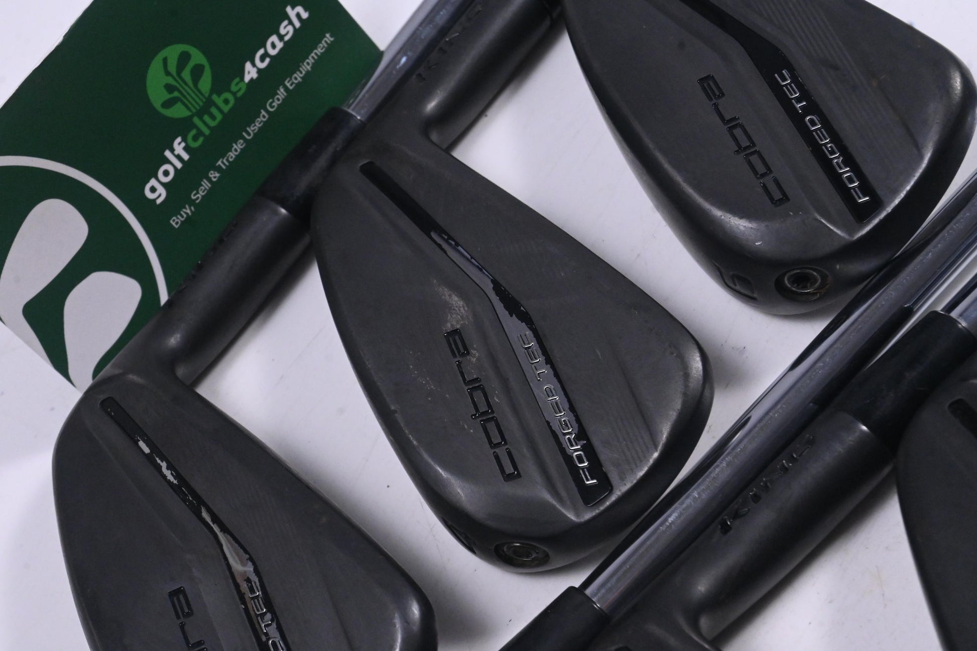 Cobra King Forged Tec 2023 Black Irons / 4-PW / Stiff Flex KBS $-Taper Lite