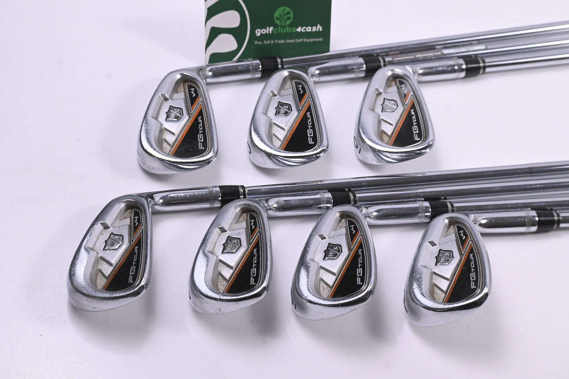 Wilson Staff FG Tour V4 Irons / 4-PW / Stiff Flex Dynamic Gold Pro S300 Shafts