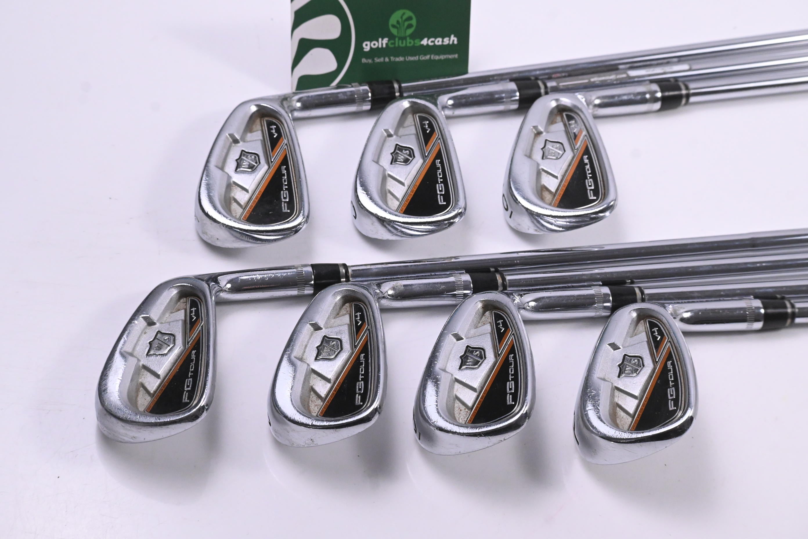 Wilson Staff FG Tour V4 Irons / 4-PW / Stiff Flex Dynamic Gold Pro S300 Shafts