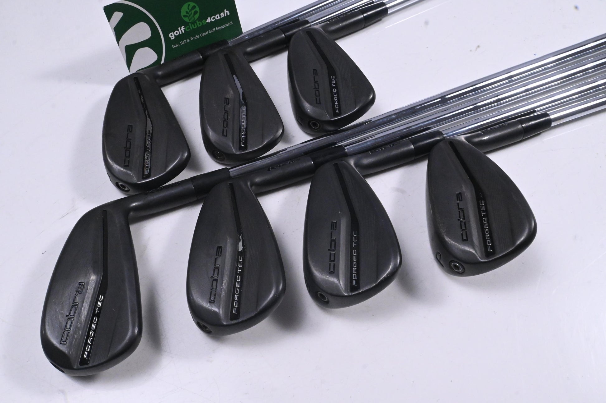 Cobra King Forged Tec 2023 Black Irons / 4-PW / Stiff Flex KBS $-Taper Lite
