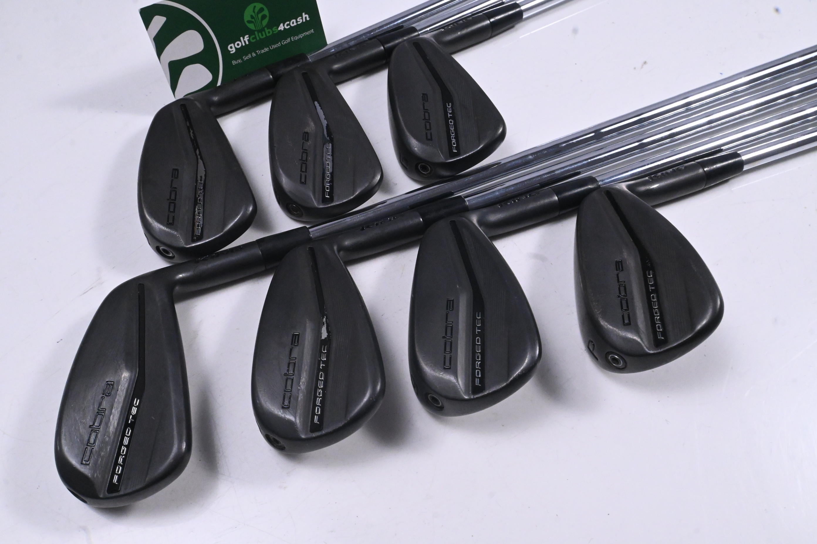 Cobra King Forged Tec 2023 Black Irons / 4-PW / Stiff Flex KBS $-Taper Lite
