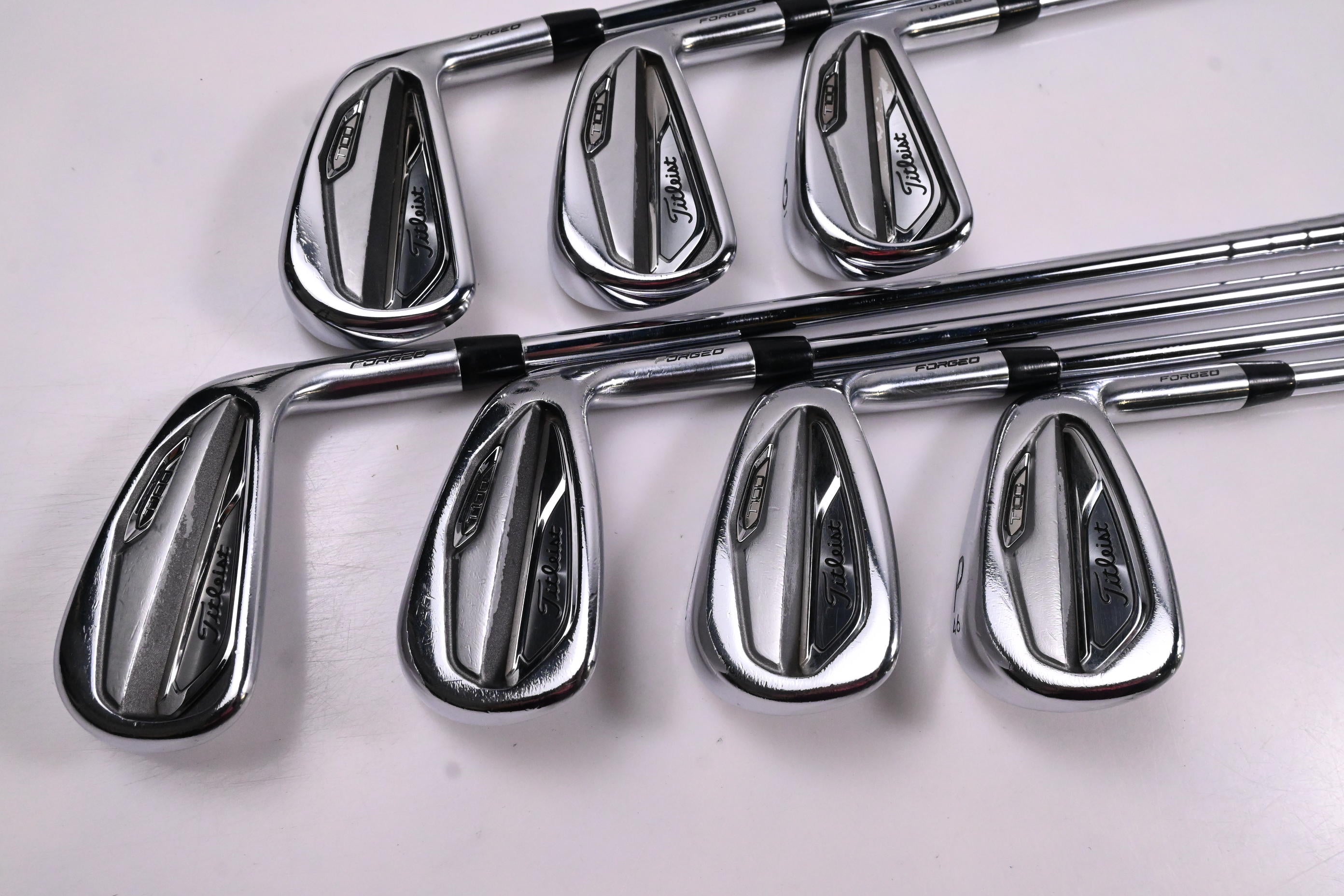 Titleist T100 2019 Irons / 4-PW / Stiff Flex True Temper AMT Black S300 Shafts