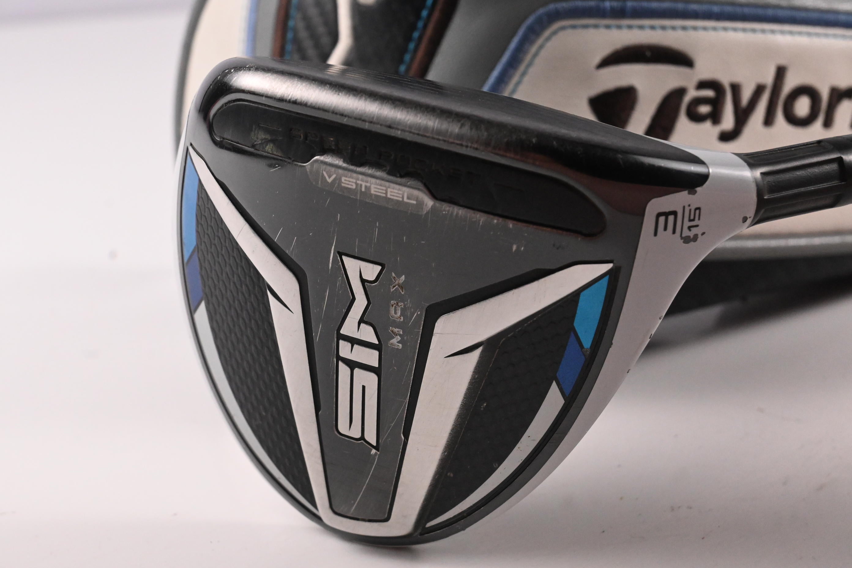 Taylormade SIM Max #3 Wood / 15 Degree / Stiff Flex Fujikura Ventus Blue 6 Shaft