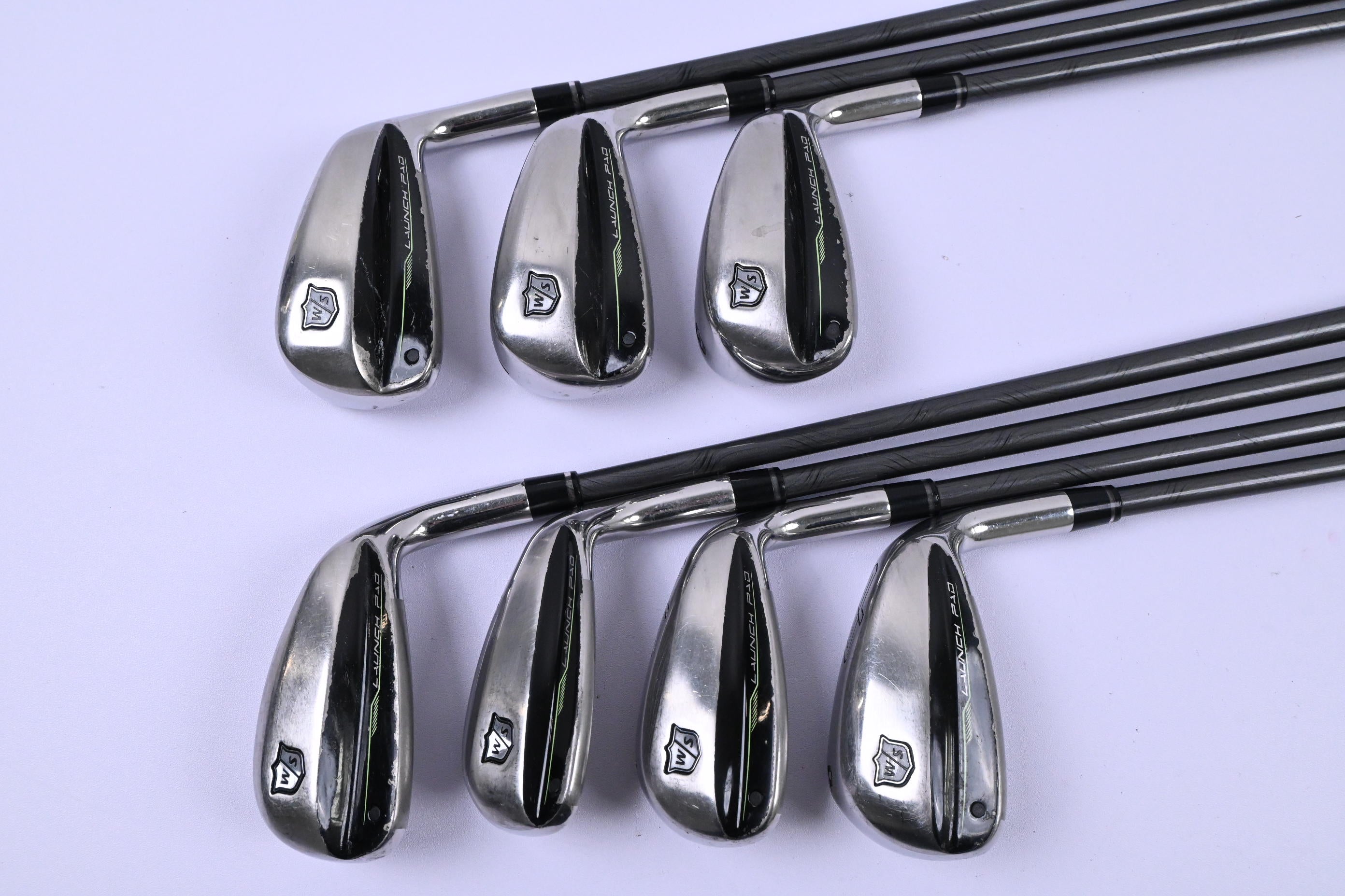Wilson Launch Pad 2022 Irons / 6-PW+GW+SW / Senior Flex EvenFlow 55 Shafts