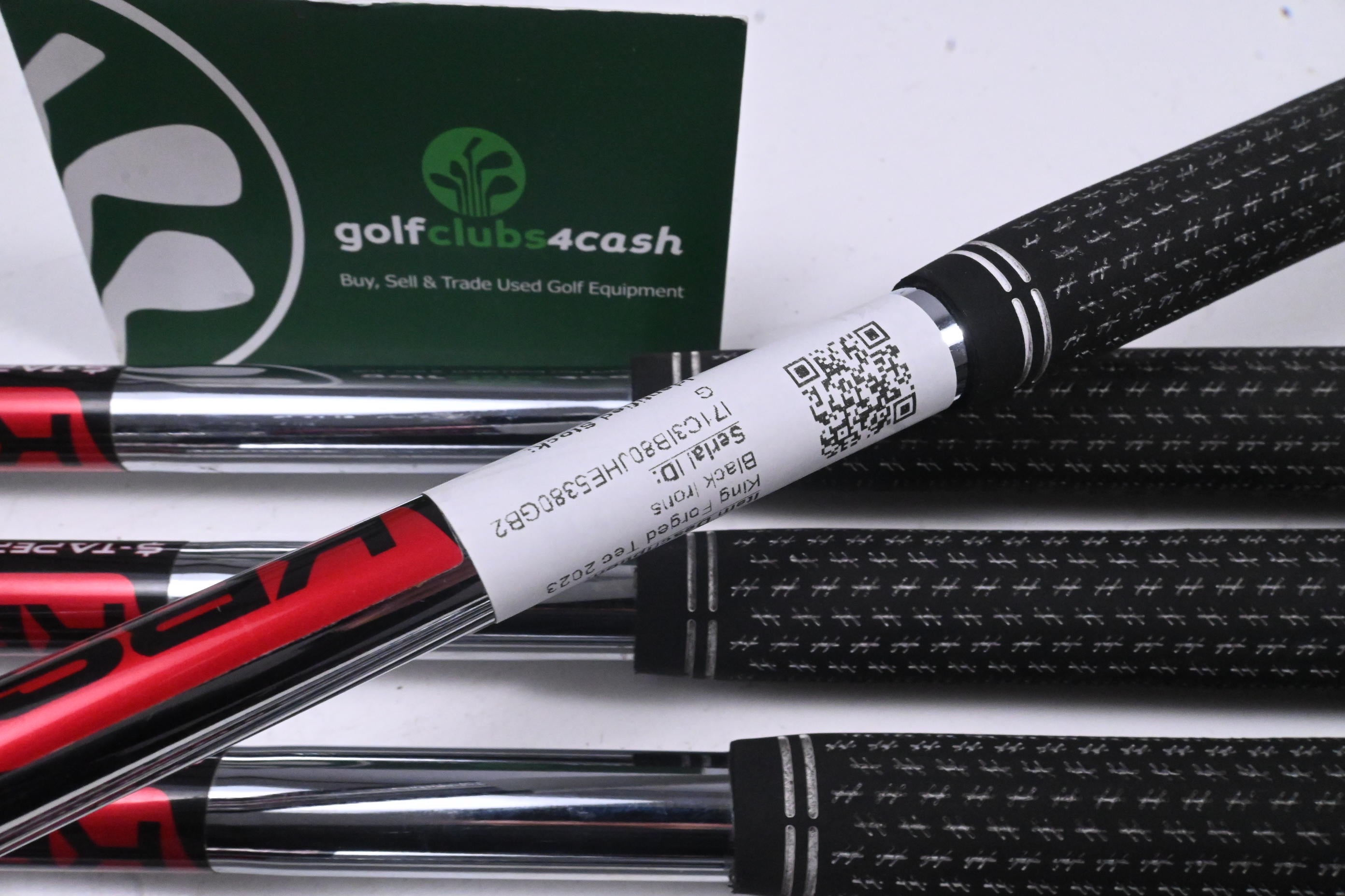 Cobra King Forged Tec 2023 Black Irons / 4-PW / Stiff Flex KBS $-Taper Lite