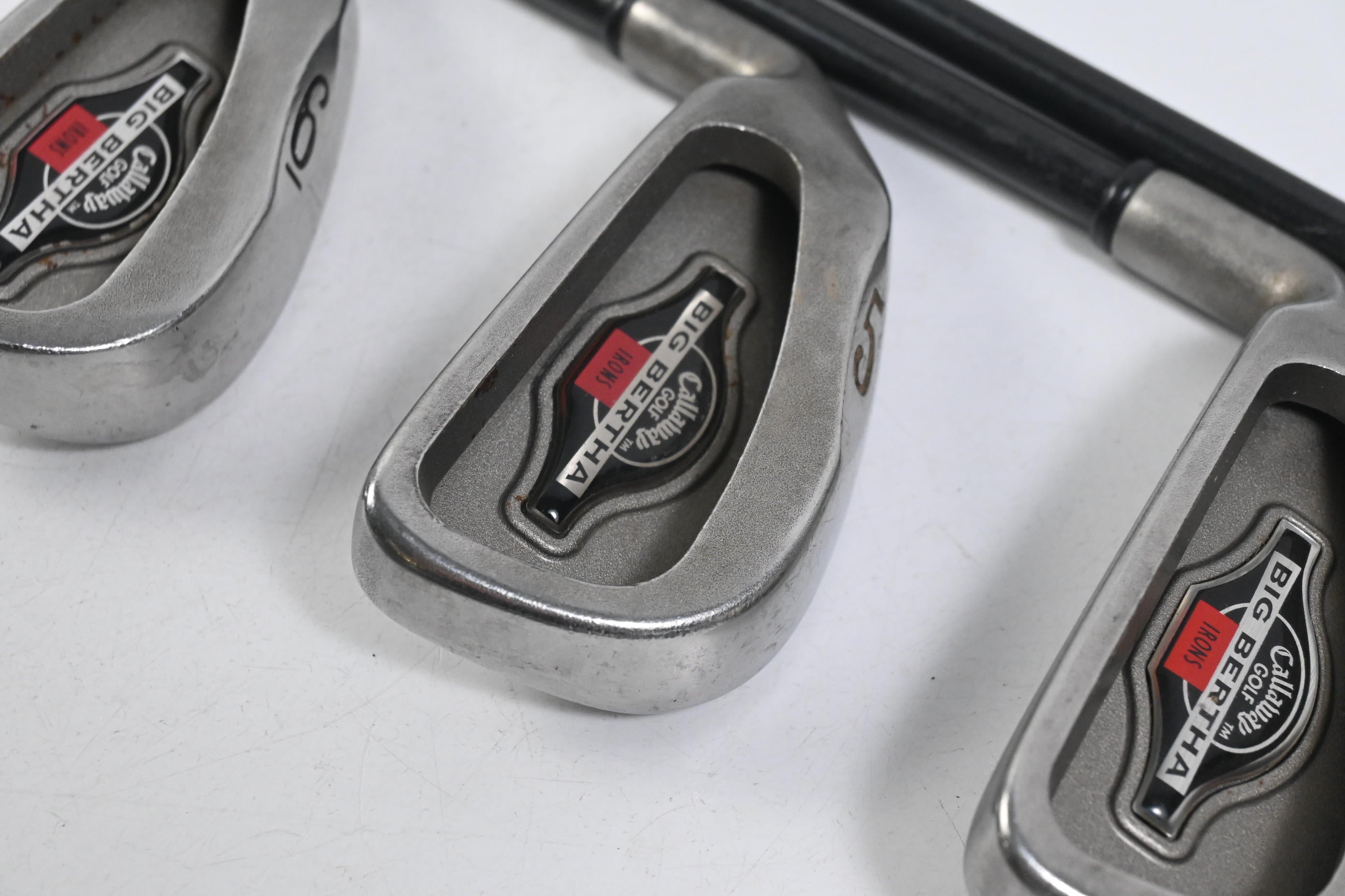 Left Hand Callaway Big Bertha 1996 Irons / 3-PW / Regular Flex RCH 96 Shafts