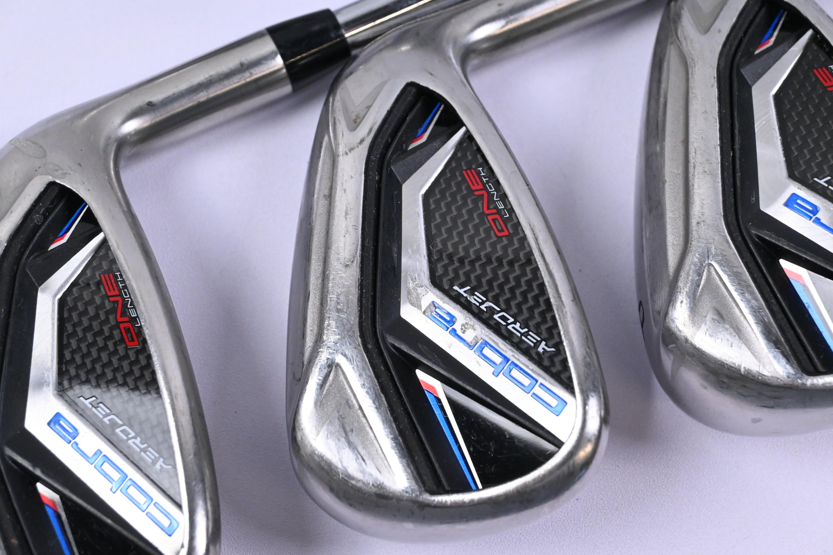 Cobra Aerojet One Length Irons / 5-PW+GW / Stiff Flex KBS Tour Lite Shafts