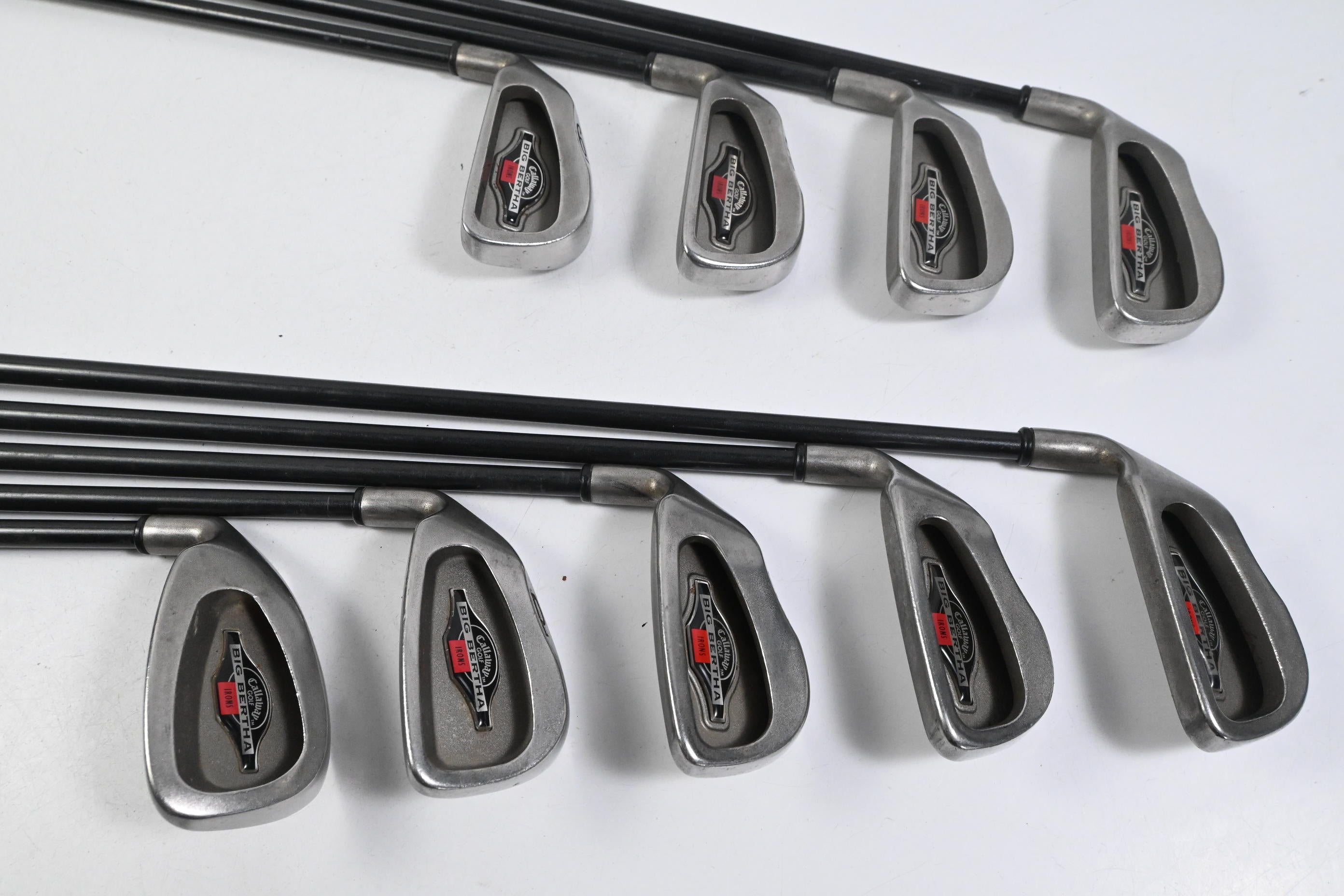 Left Hand Callaway Big Bertha 1996 Irons / 3-PW / Regular Flex RCH 96 Shafts