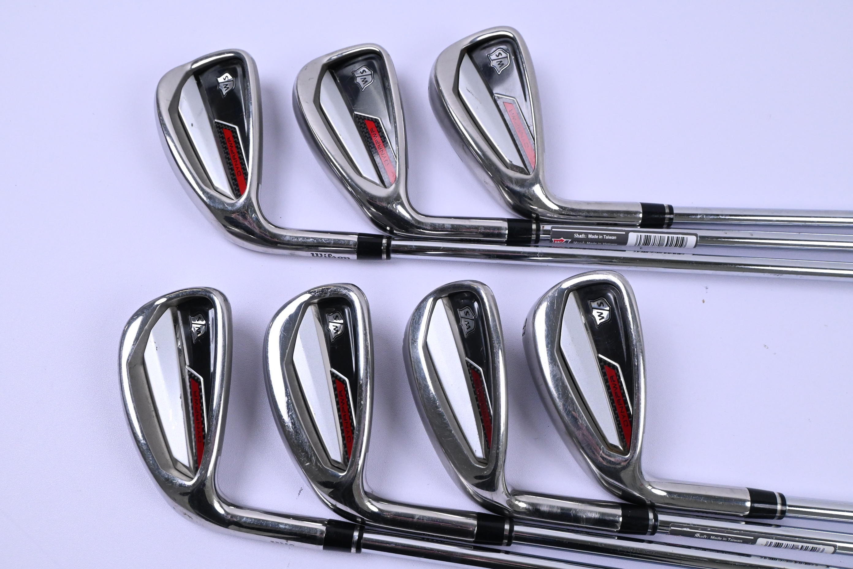 Left Hand Wilson Dynapower 2023 Irons / 5-PW+SW / Regular Flex KBS Max Ultralite