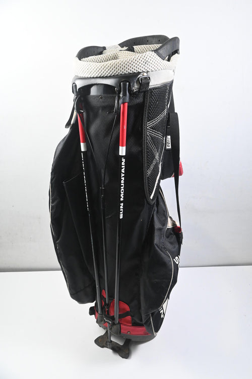 Sun Mountain Three 5 Golf Bags / 4-Way Divider / White, Black & Red