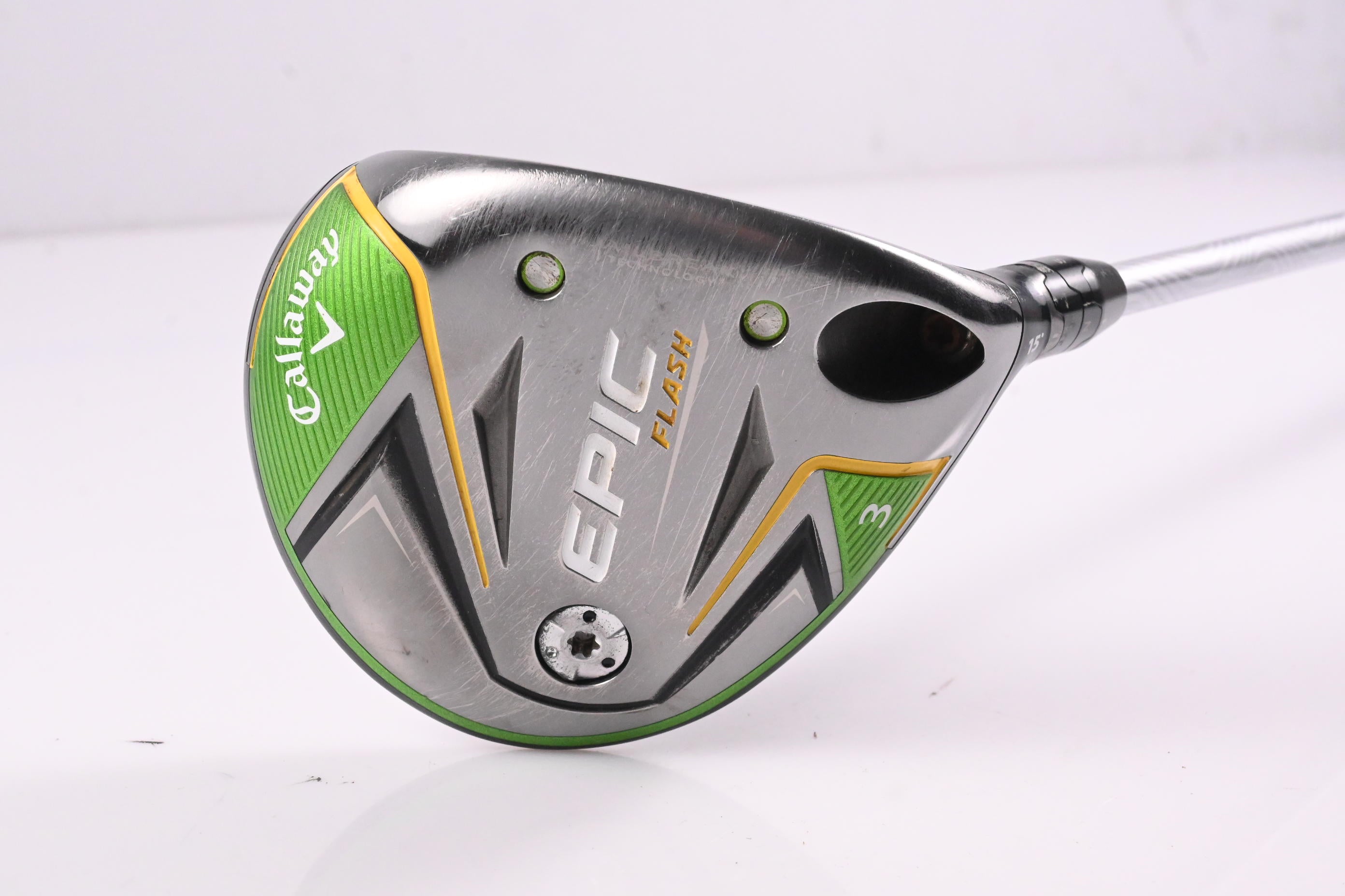 Callaway Epic Flash #3 Wood / 15 Degree / Stiff Flex EvenFlow Green 65 Shaft
