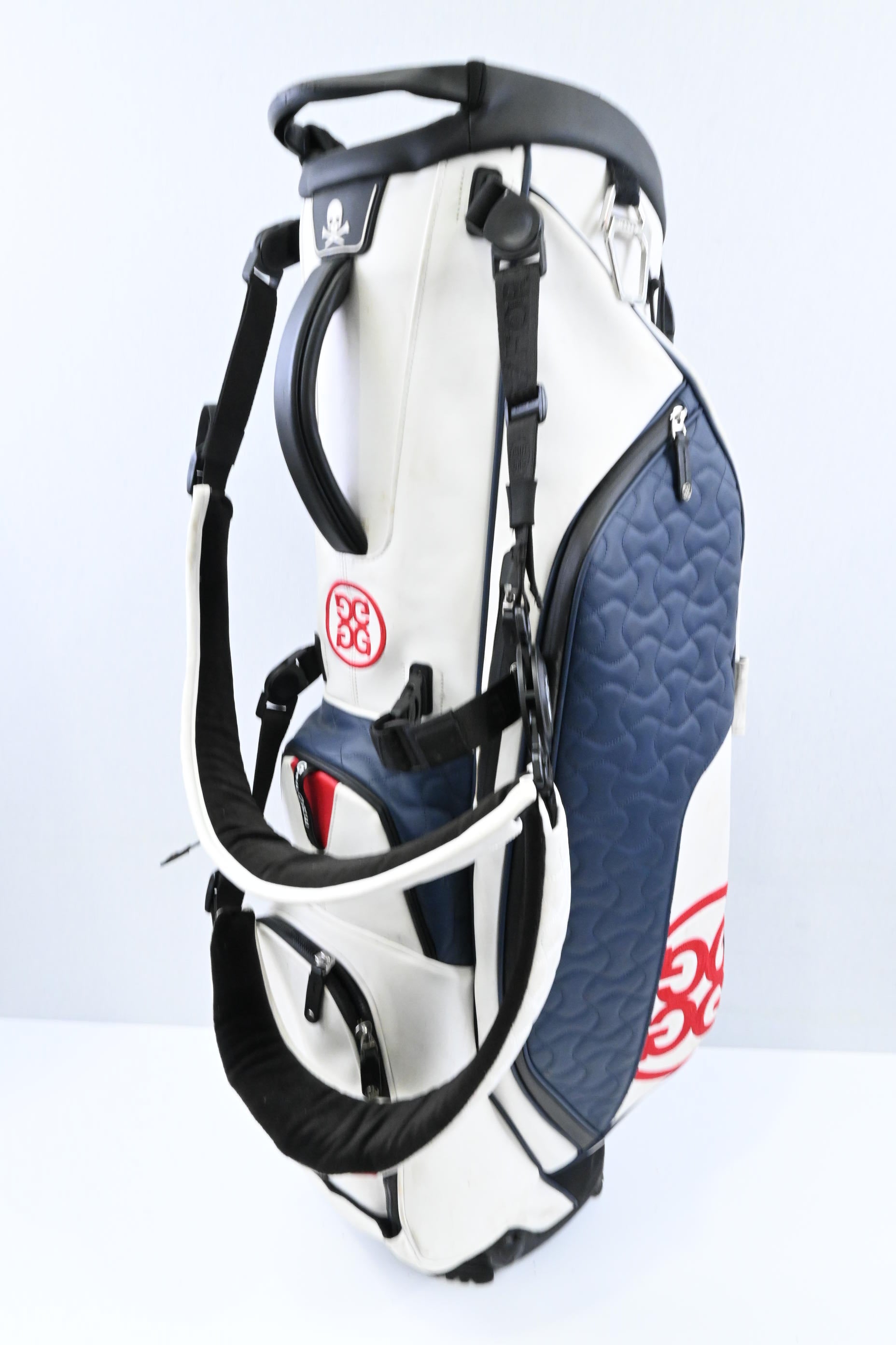 G-Fore Stand Bag / 4-Way / White, Navy, Red