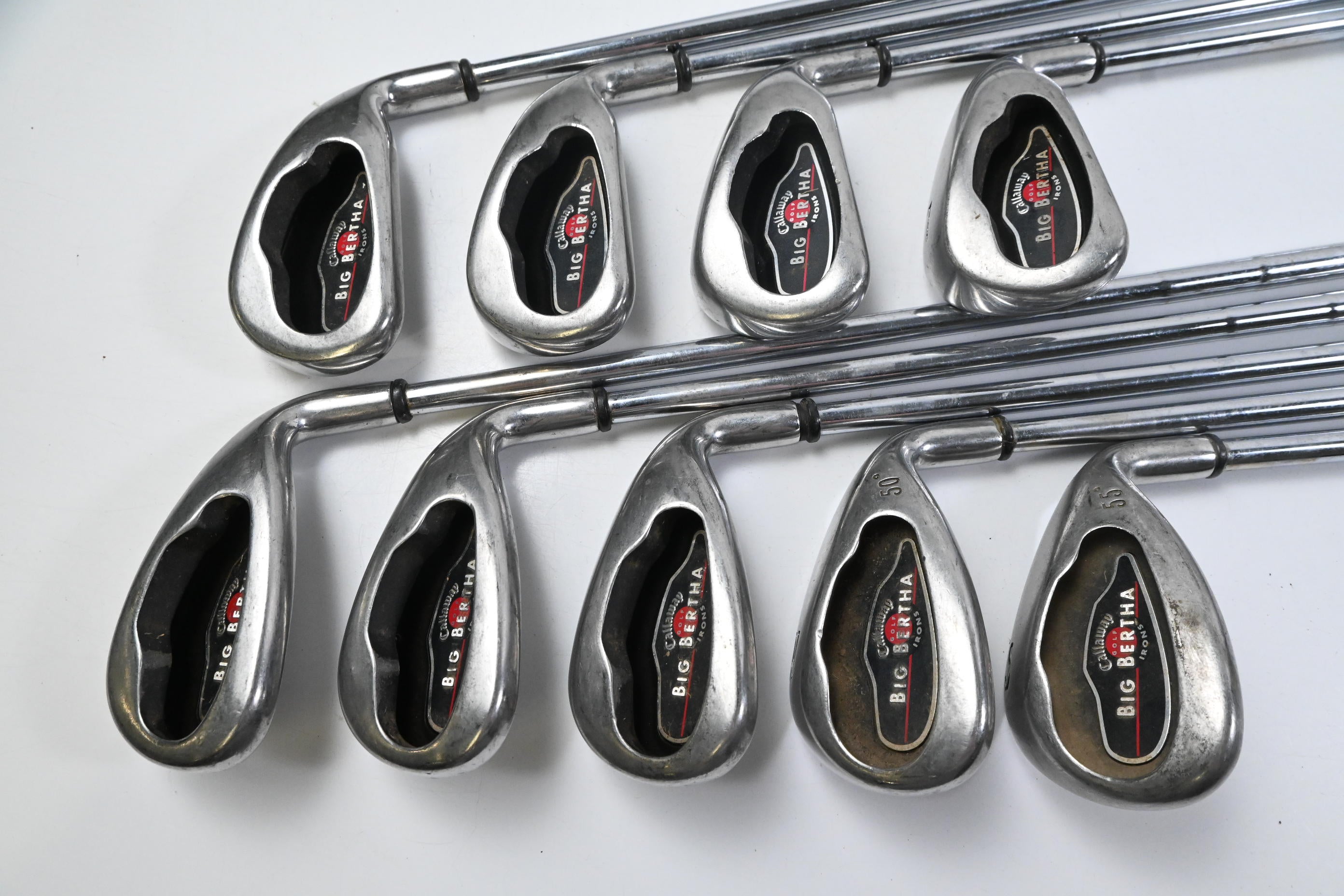 Callaway Big Bertha 2004 Irons / 4-PW+GW+SW / Uniflex Callaway Big Bertha Shafts