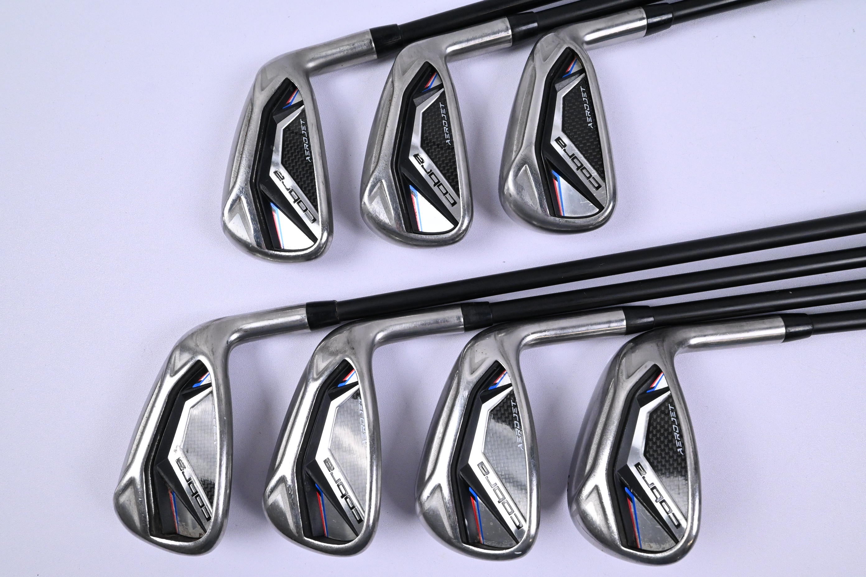 Cobra Aerojet Irons / 5-PW+SW / Regular Flex KBS PGI 75 Shafts