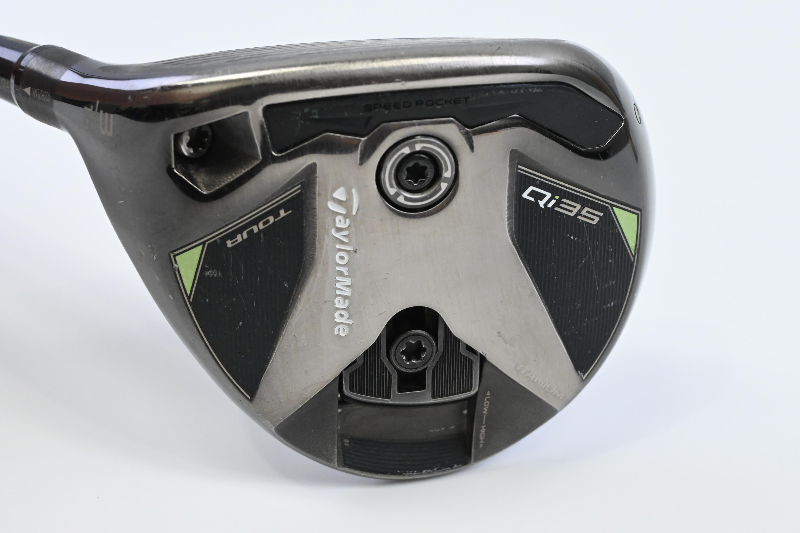 Left Hand Taylormade Qi35 Tour #3 Wood / 15 Degree / Stiff Flex Kai'li Blue 75