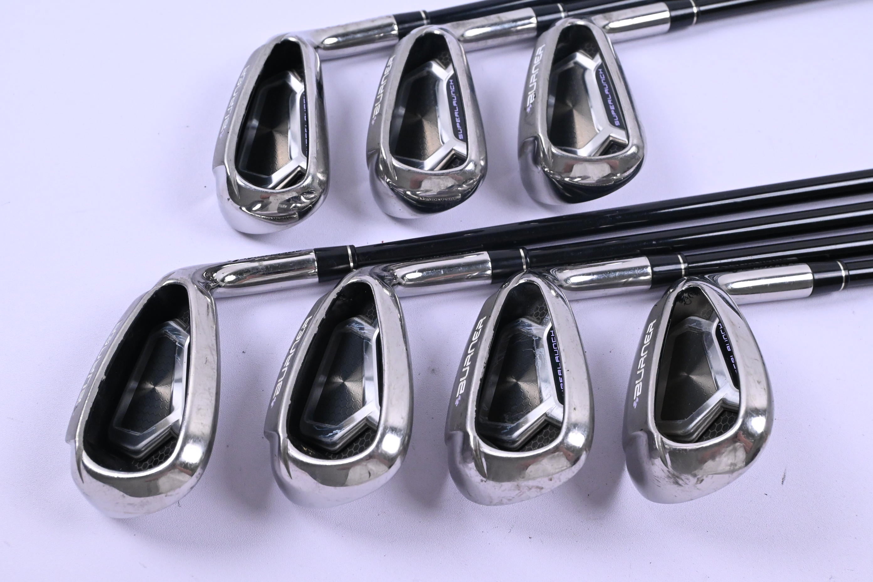 Ladies Taylormade Burner Superlaunch Irons / 5-PW+SW / Ladies Flex REAX 50