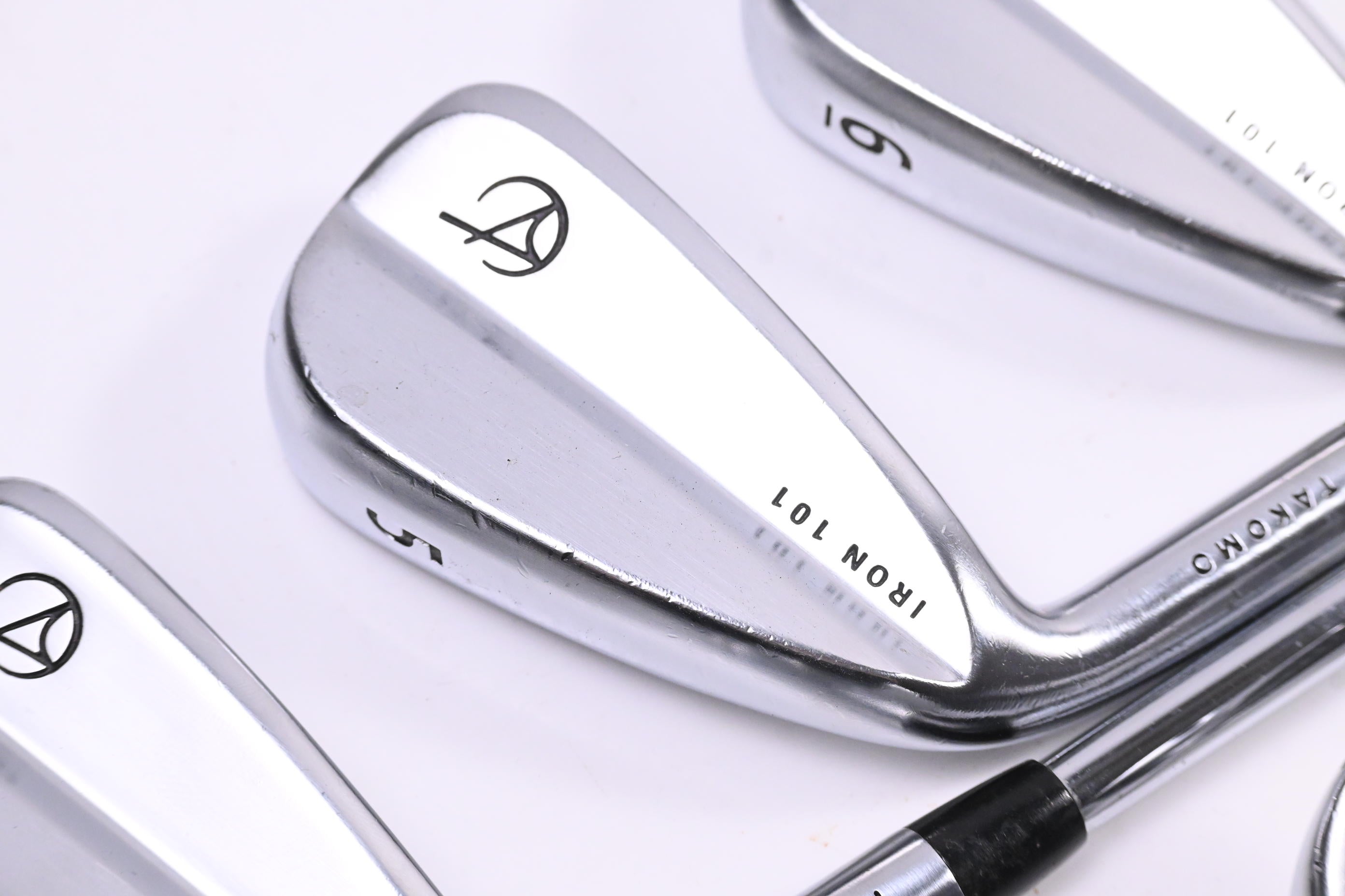 Left Hand Takomo 101 Irons / 5-PW / Regular Flex KBS Tour Lite Shafts