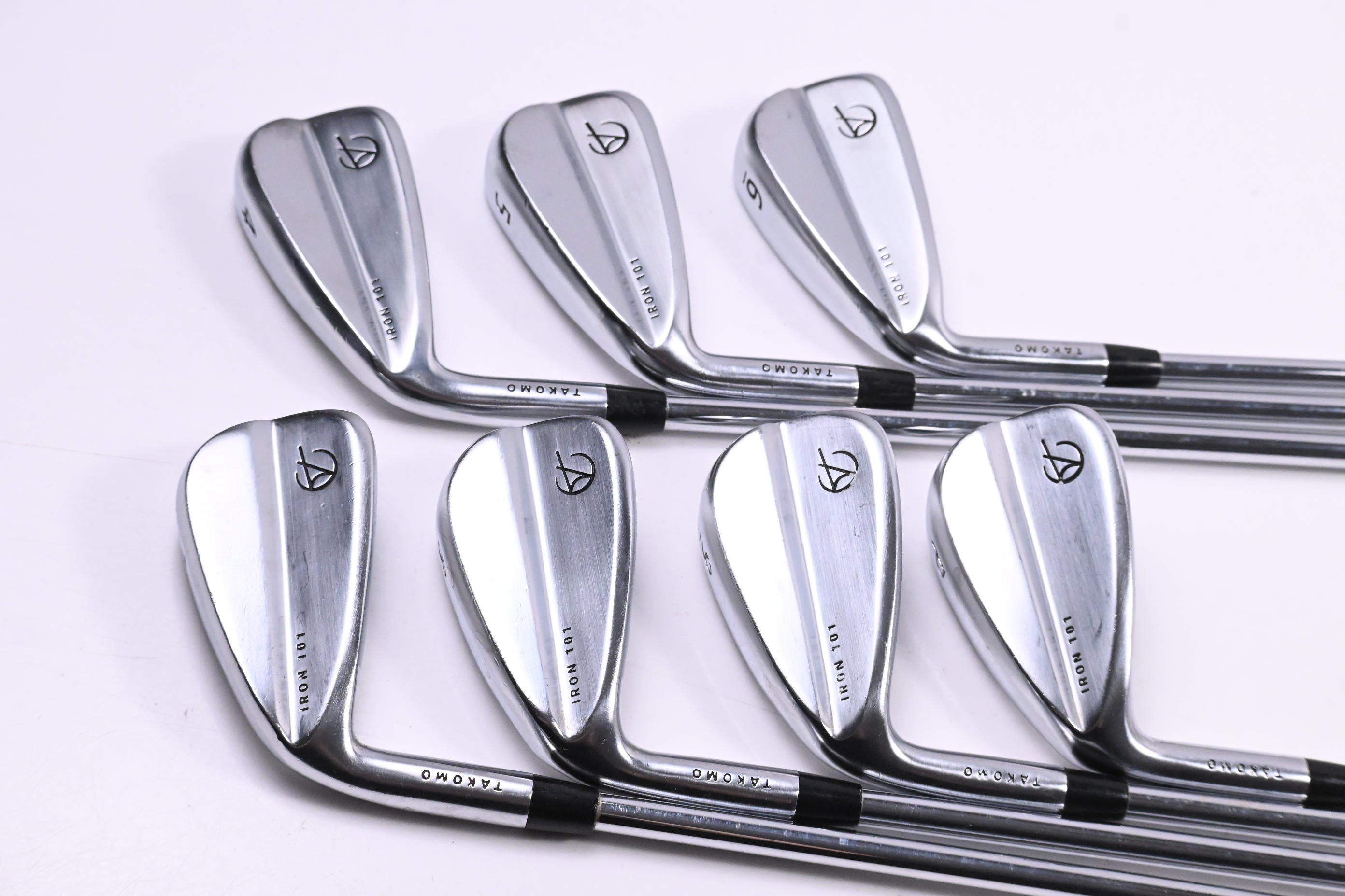 Left Hand Takomo 101 Irons / 5-PW / Regular Flex KBS Tour Lite Shafts