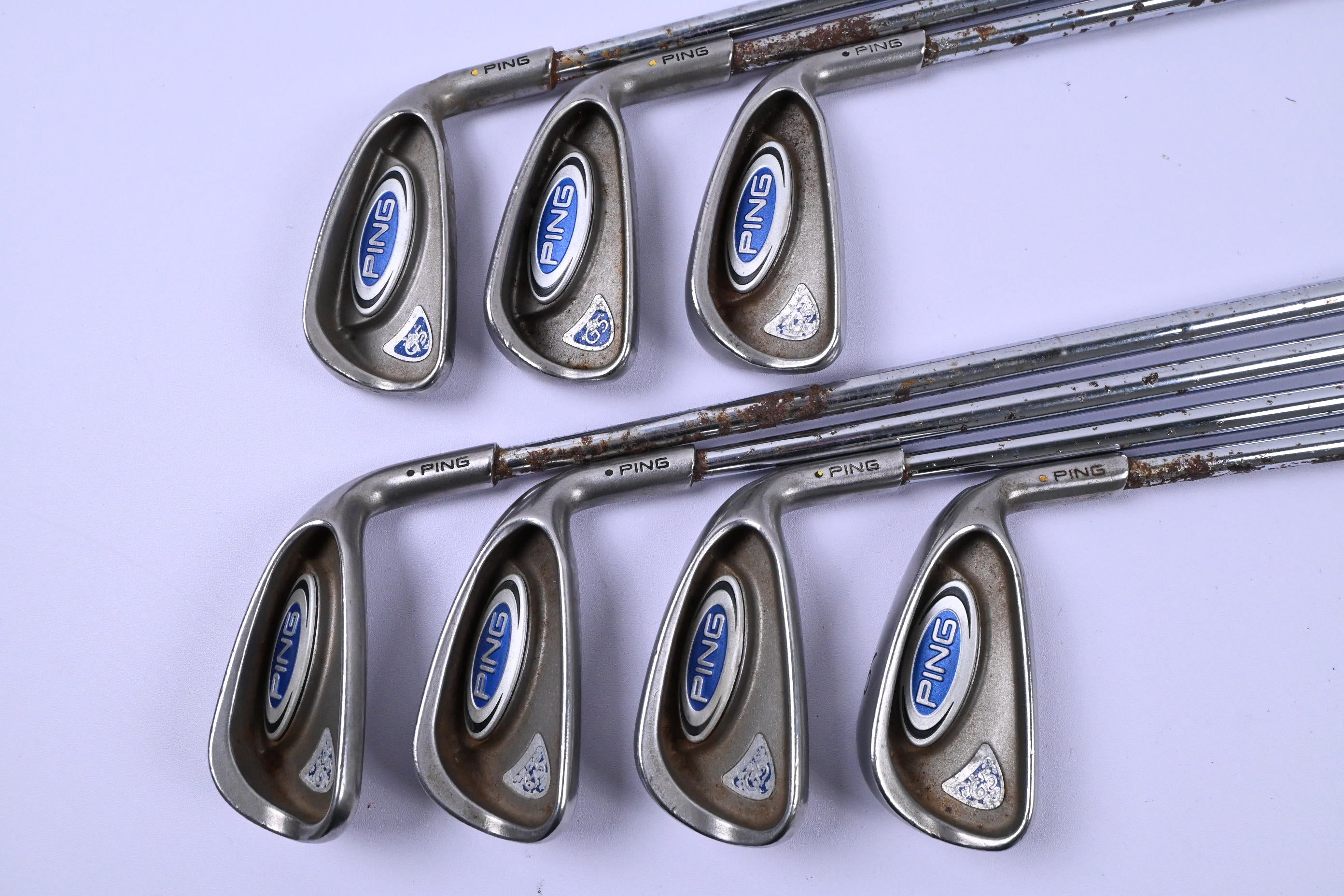 Ping G5 Irons / 3-9i / Yellow Dot / Regular Flex Steel Shafts