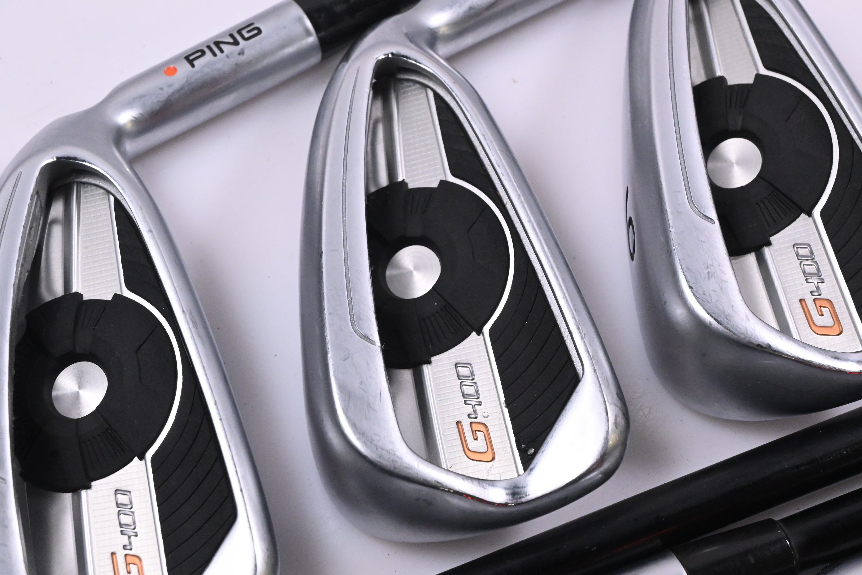 Ping G400 Irons / 4-PW / Orange Dot / Stiff Flex Ping Alta CB AWT Shafts