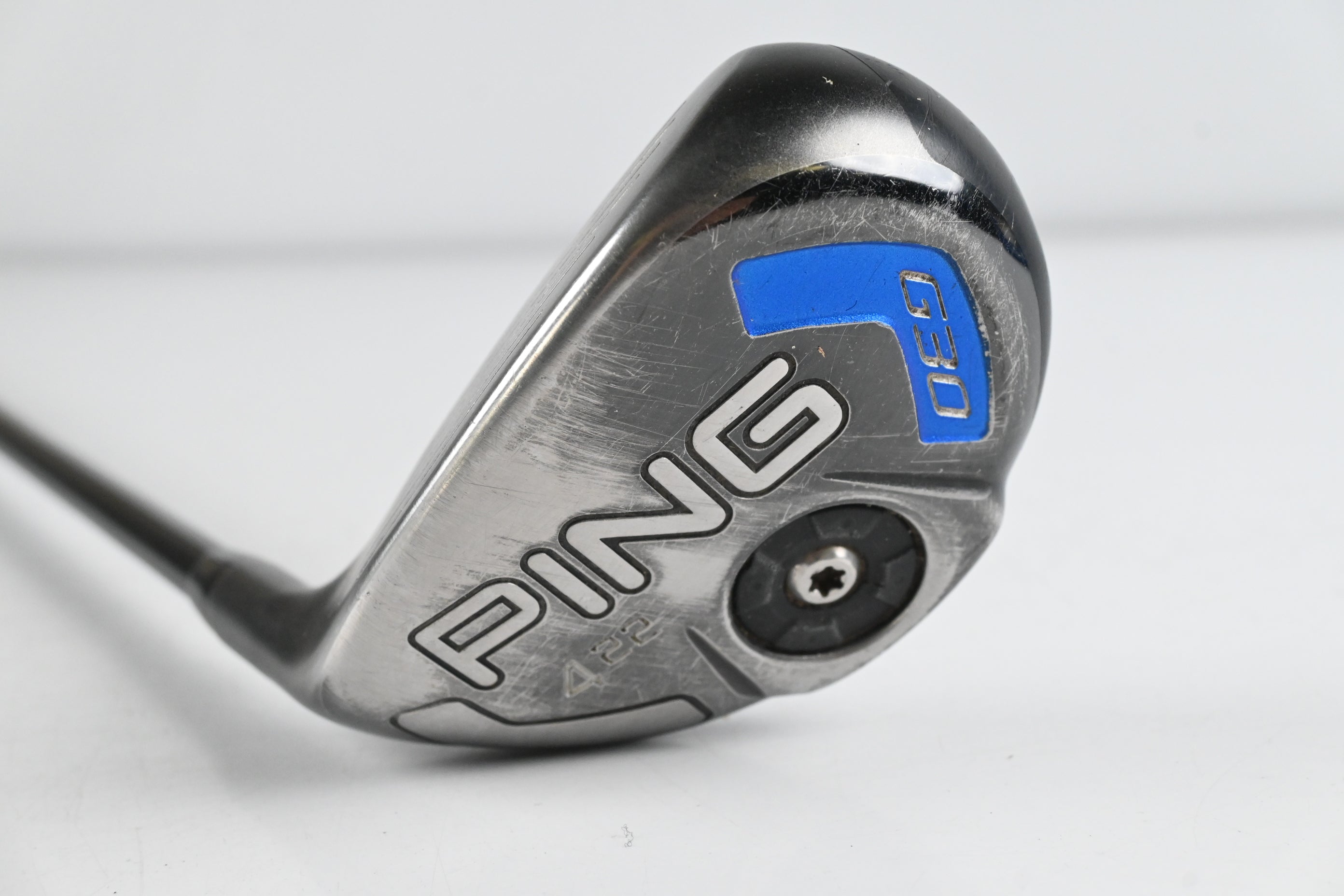 Left Hand Ping G30 #4 Hybrid / 22 Degree / Stiff Flex Project X Black Shaft
