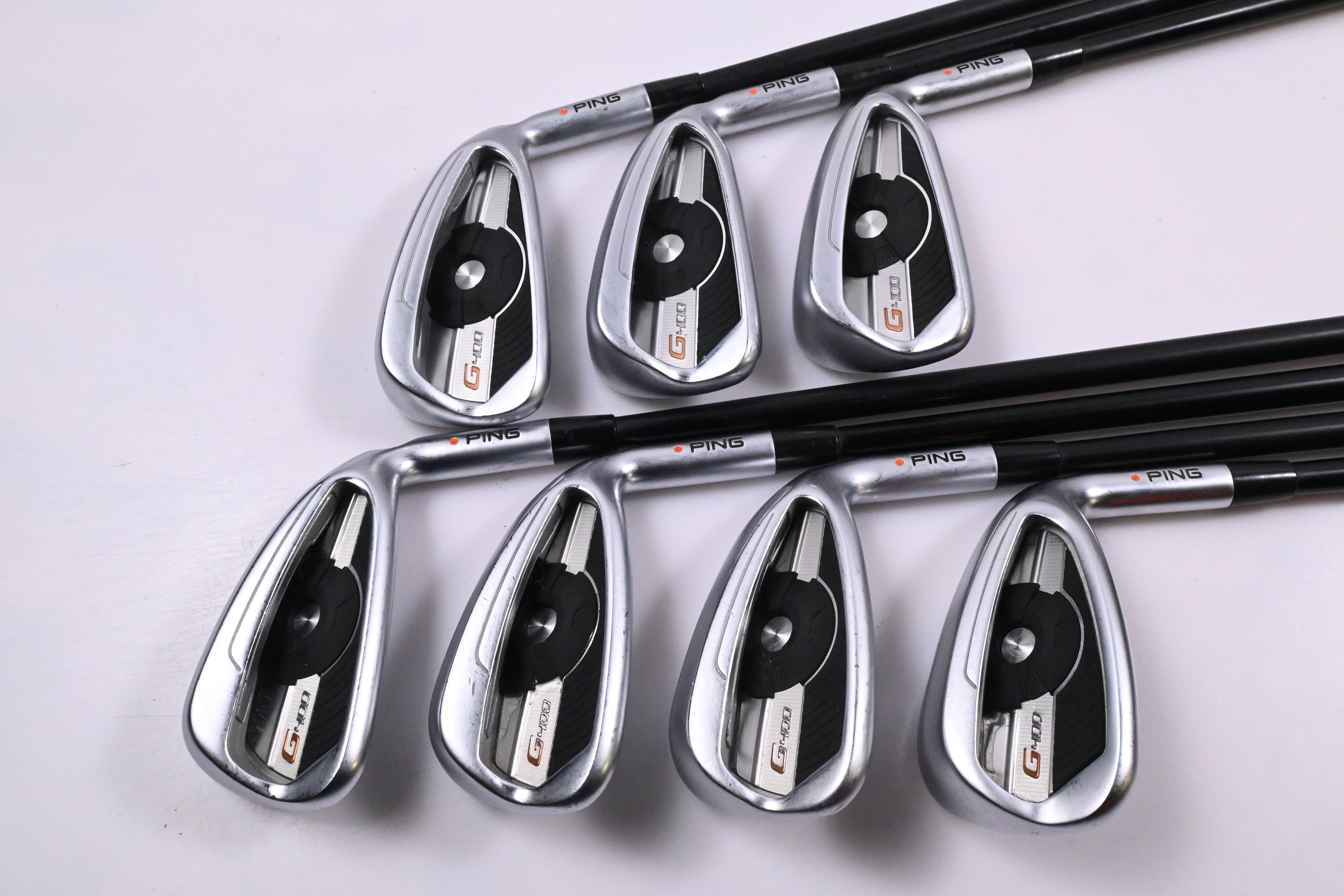 Ping G400 Irons / 4-PW / Orange Dot / Stiff Flex Ping Alta CB AWT Shafts