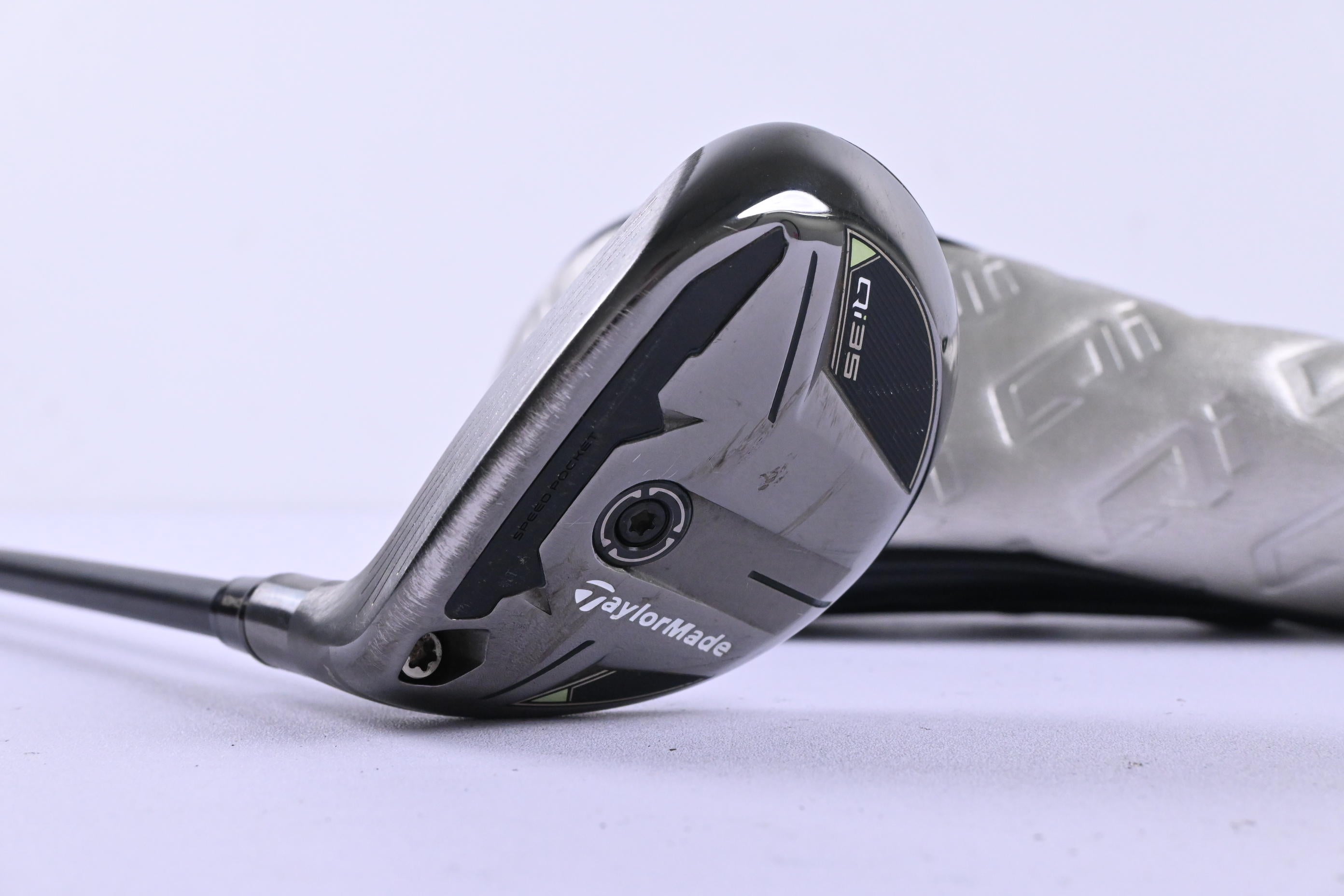 Left Hand Taylormade Qi35 #4 Hybrid / 22 Degree / Stiff Flex Ventus Blue 7