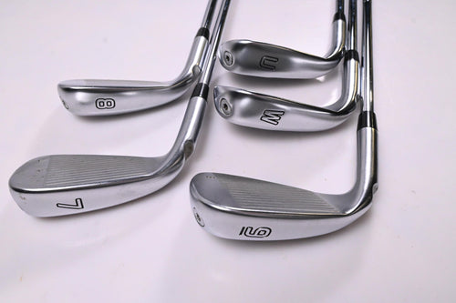 Ping G410 Irons / 7-PW+GW / White Dot / Stiff Flex Ping AWT 2.0 Shafts