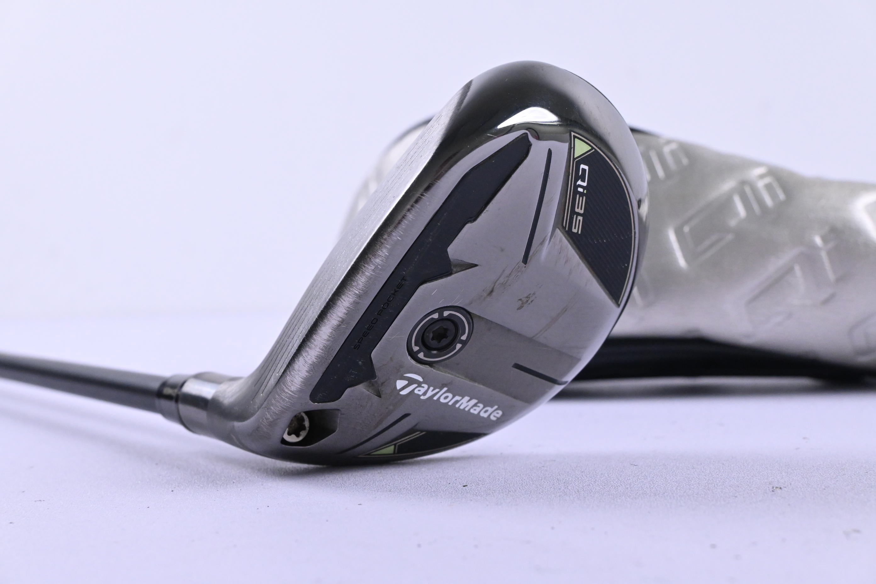 Left Hand Taylormade Qi35 #4 Hybrid / 22 Degree / Stiff Flex Ventus Blue 7