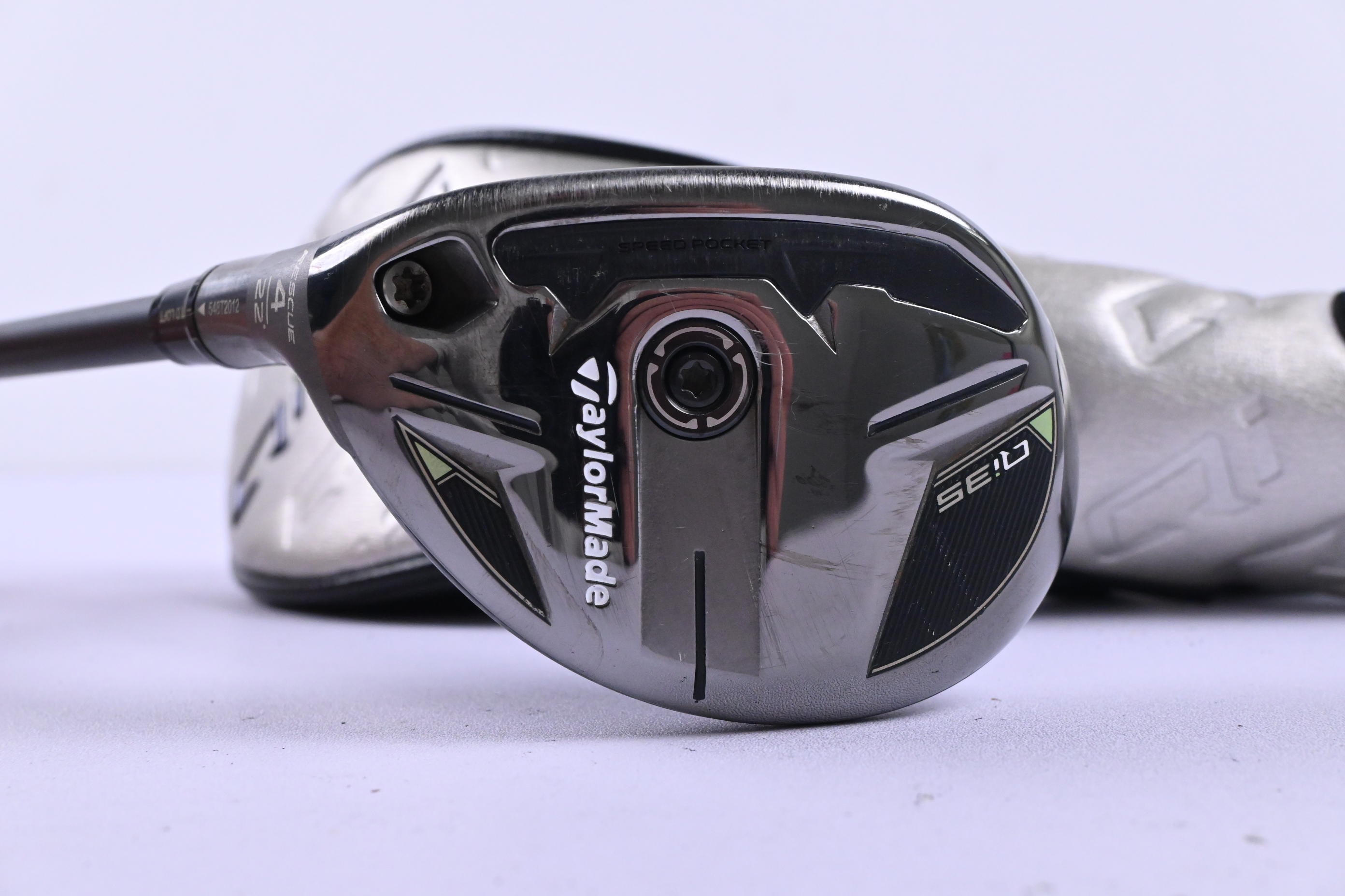 Left Hand Taylormade Qi35 #4 Hybrid / 22 Degree / Stiff Flex Ventus Blue 7
