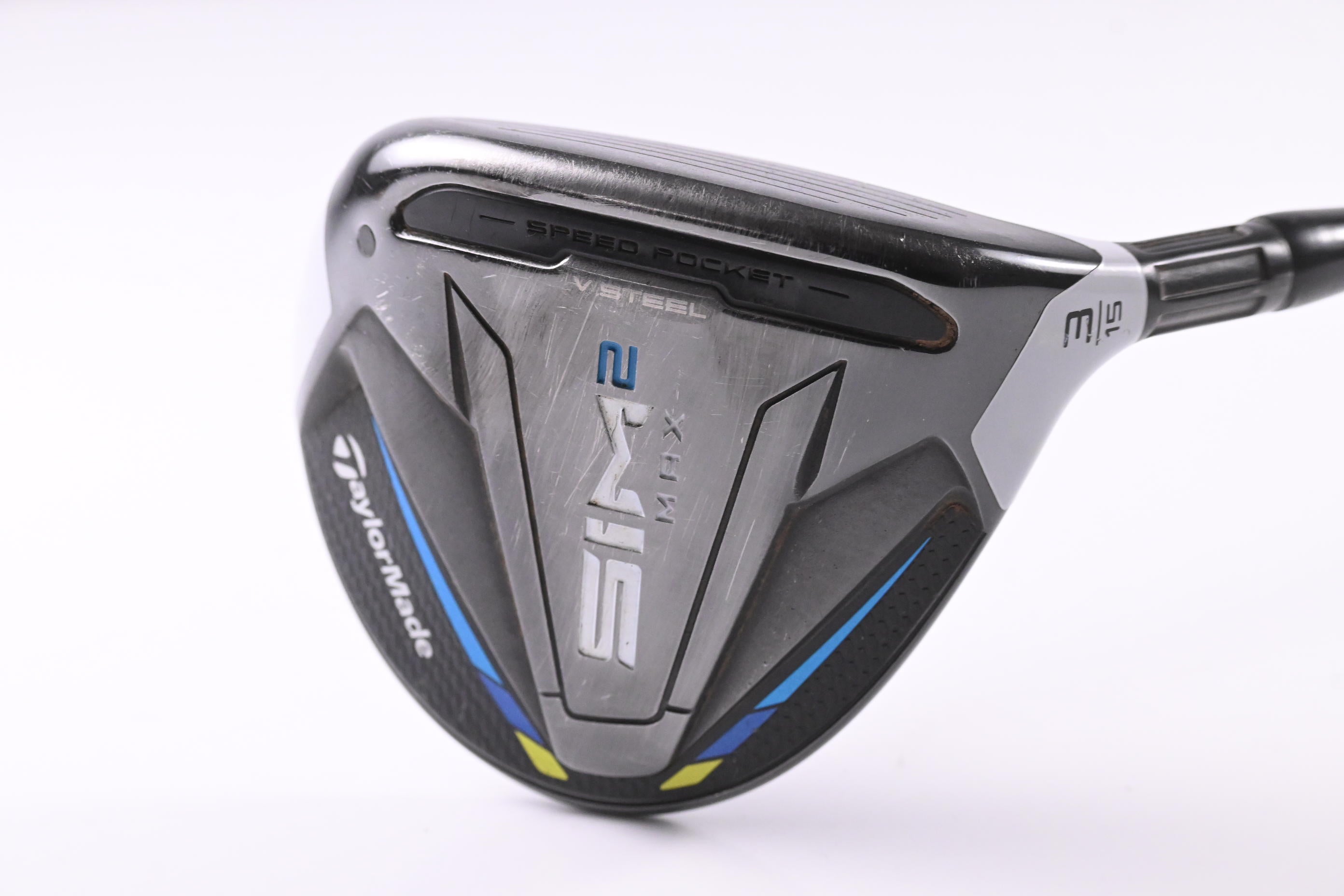 Taylormade SIM2 Max #3 Wood / 15 Degree / X-Flex Ventus Velocore Black 8 Shaft