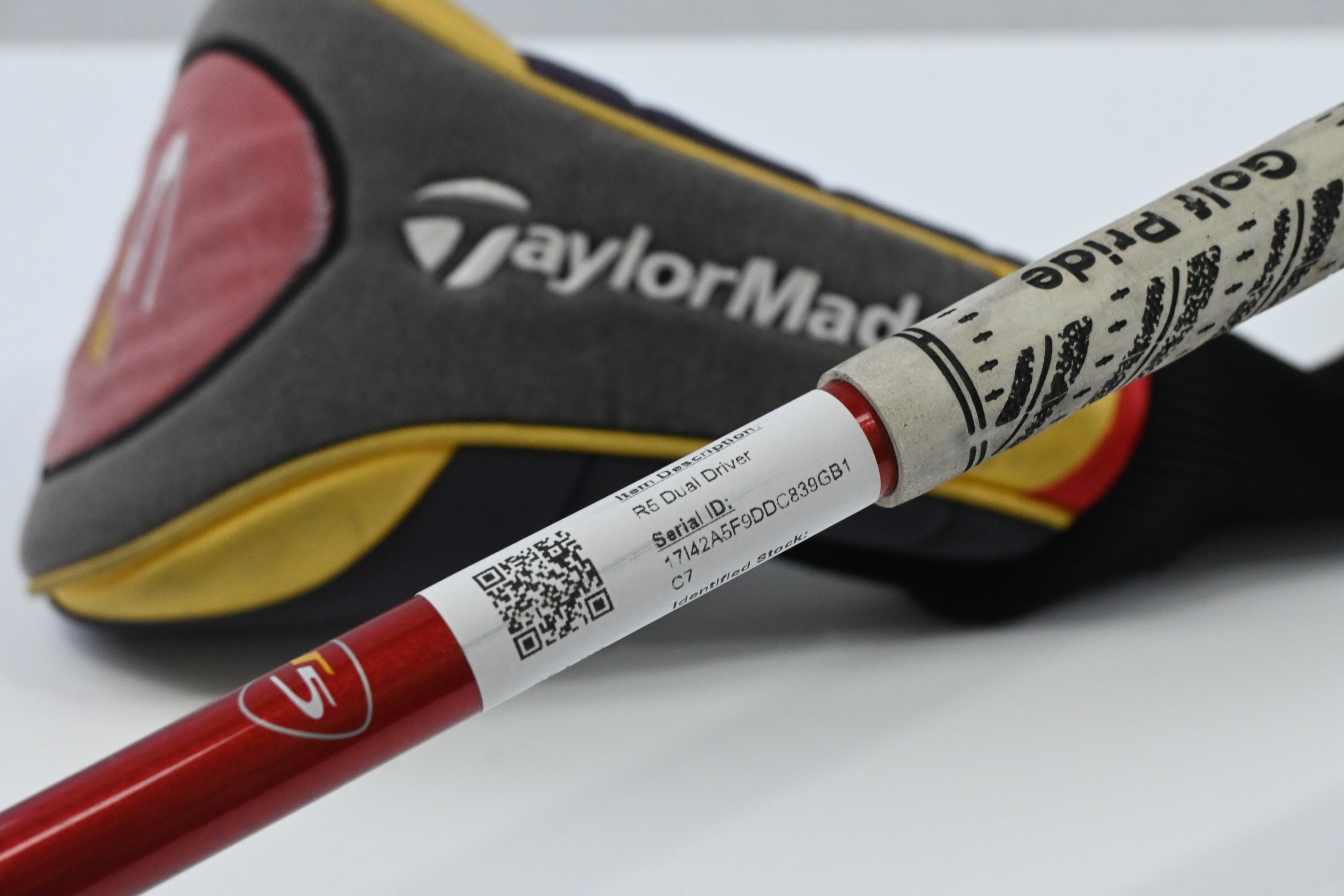Taylormade R5 Dual Driver / 9.5 Degree / Stiff Flex Taylormade M.A.S 65 Shaft