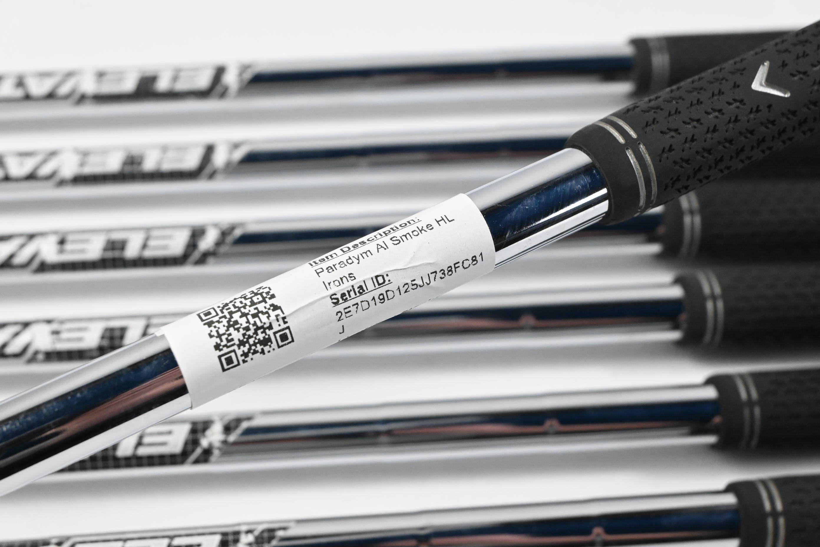 Callaway Paradym Ai Smoke HL Irons / 5-PW+GW / Stiff Flex Elevate MPH 85 Shafts