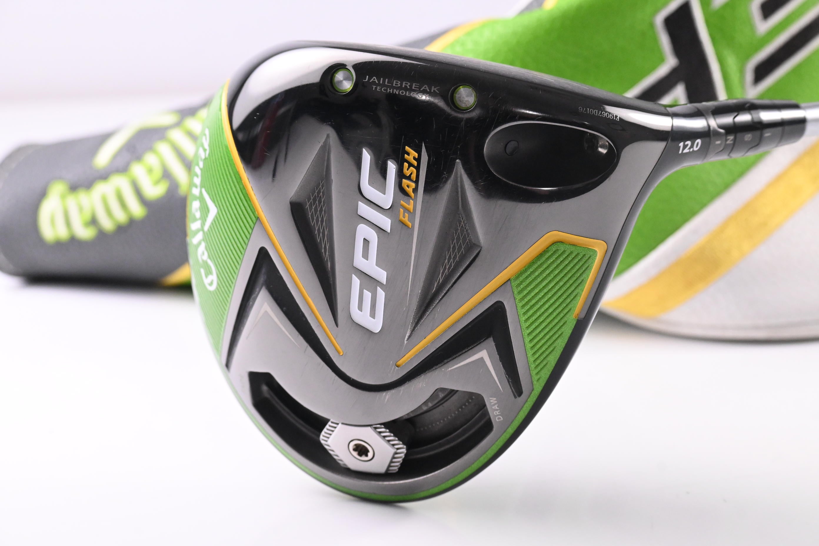 Callaway Epic Flash Driver / 12 Degree / Senior Flex Project X Evenflow Green 55