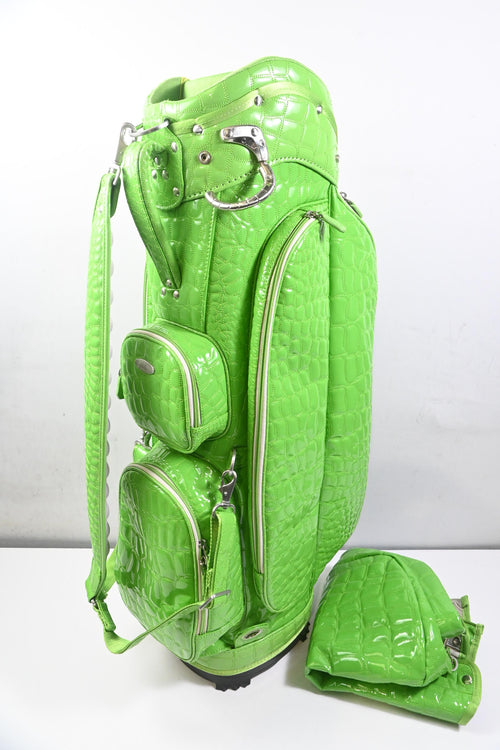 OWL Alligator Cart Bag / 5-Way Divider / Green