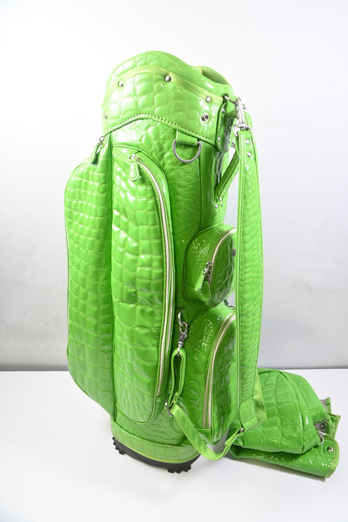 OWL Alligator Cart Bag / 5-Way Divider / Green