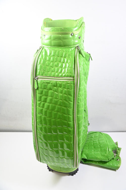 OWL Alligator Cart Bag / 5-Way Divider / Green