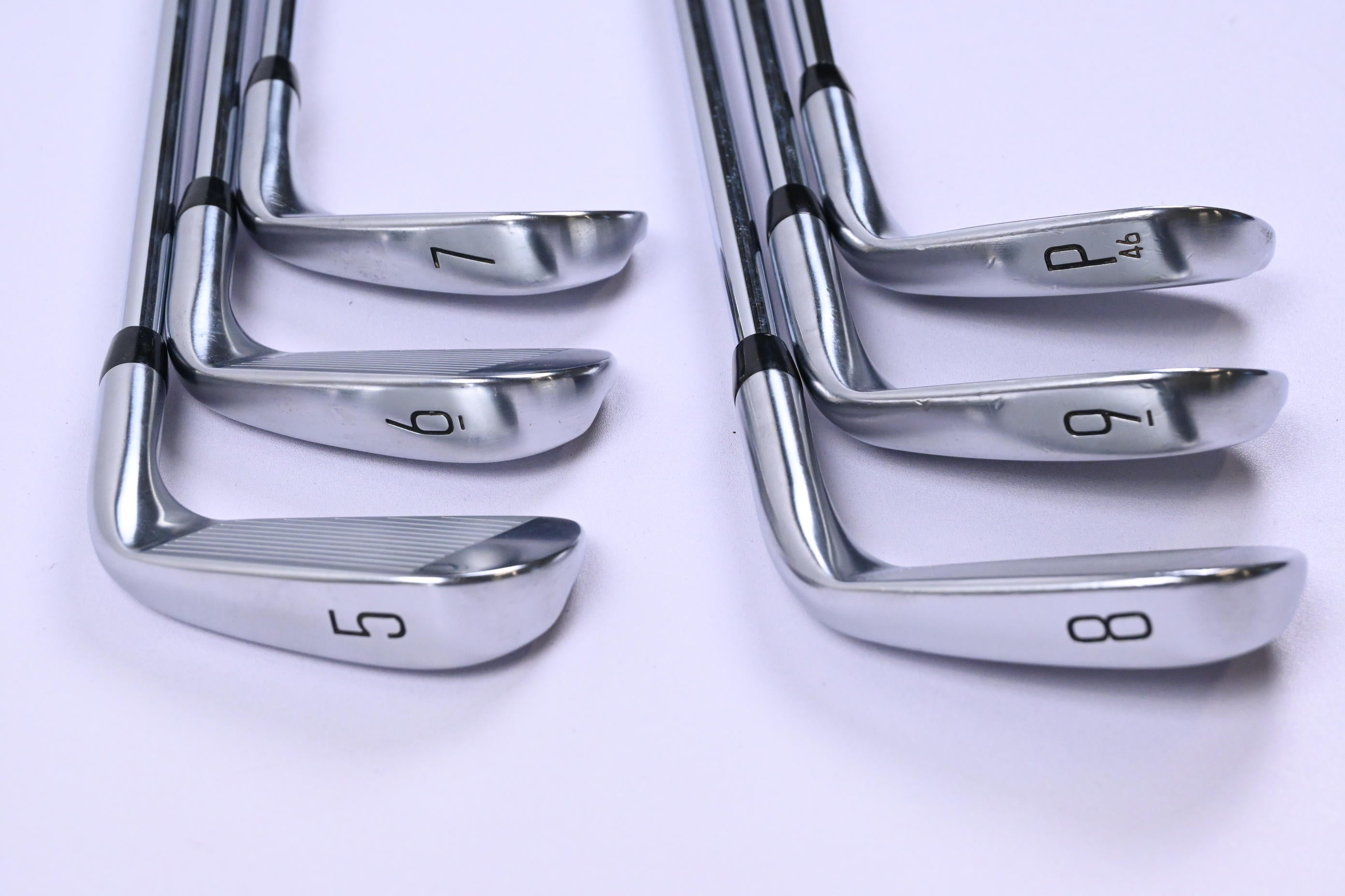 Left Hand Titleist T100 2023 Irons / 5- PW / Stiff Flex AMT White S300