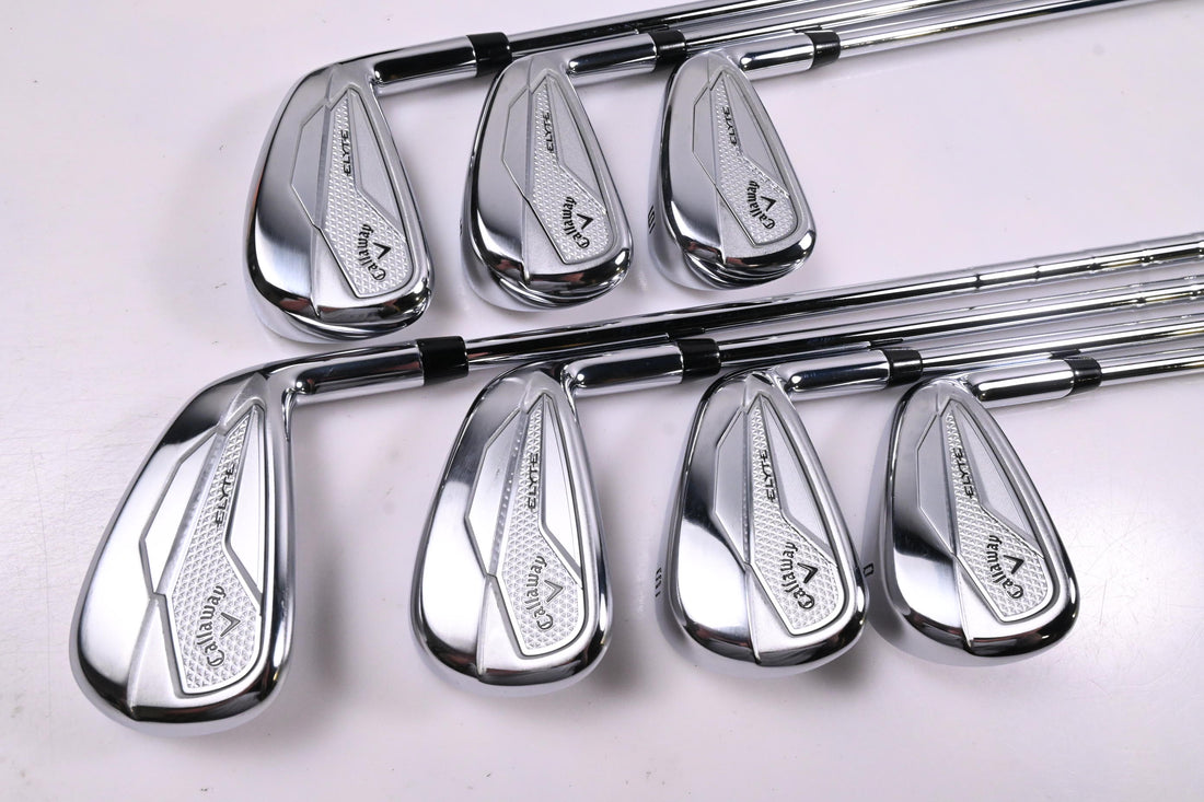 Callaway Elyte Irons / 4-PW / Stiff Flex Vector 90 Shafts