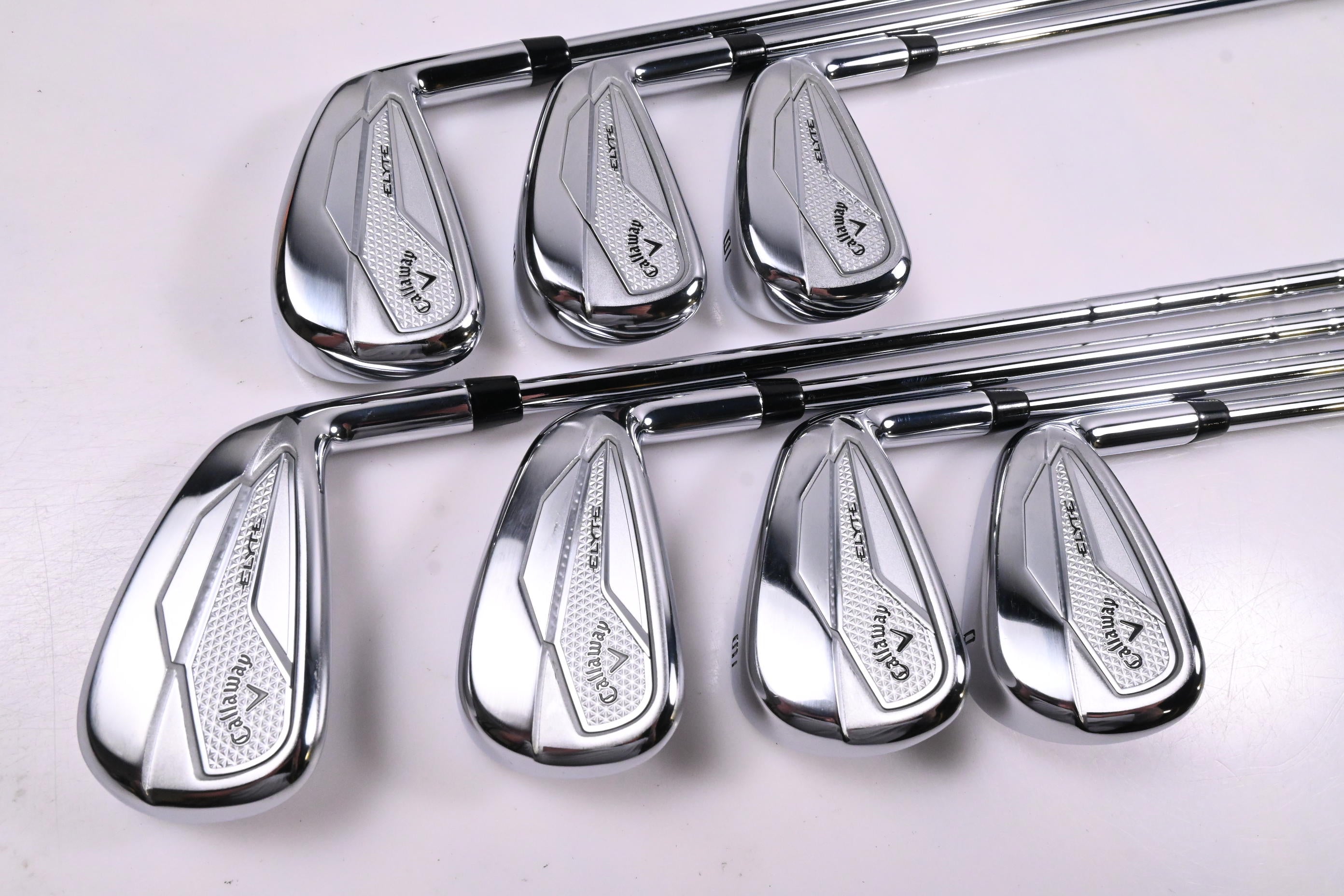 Callaway Elyte Irons / 4-PW / Stiff Flex Vector 90 Shafts