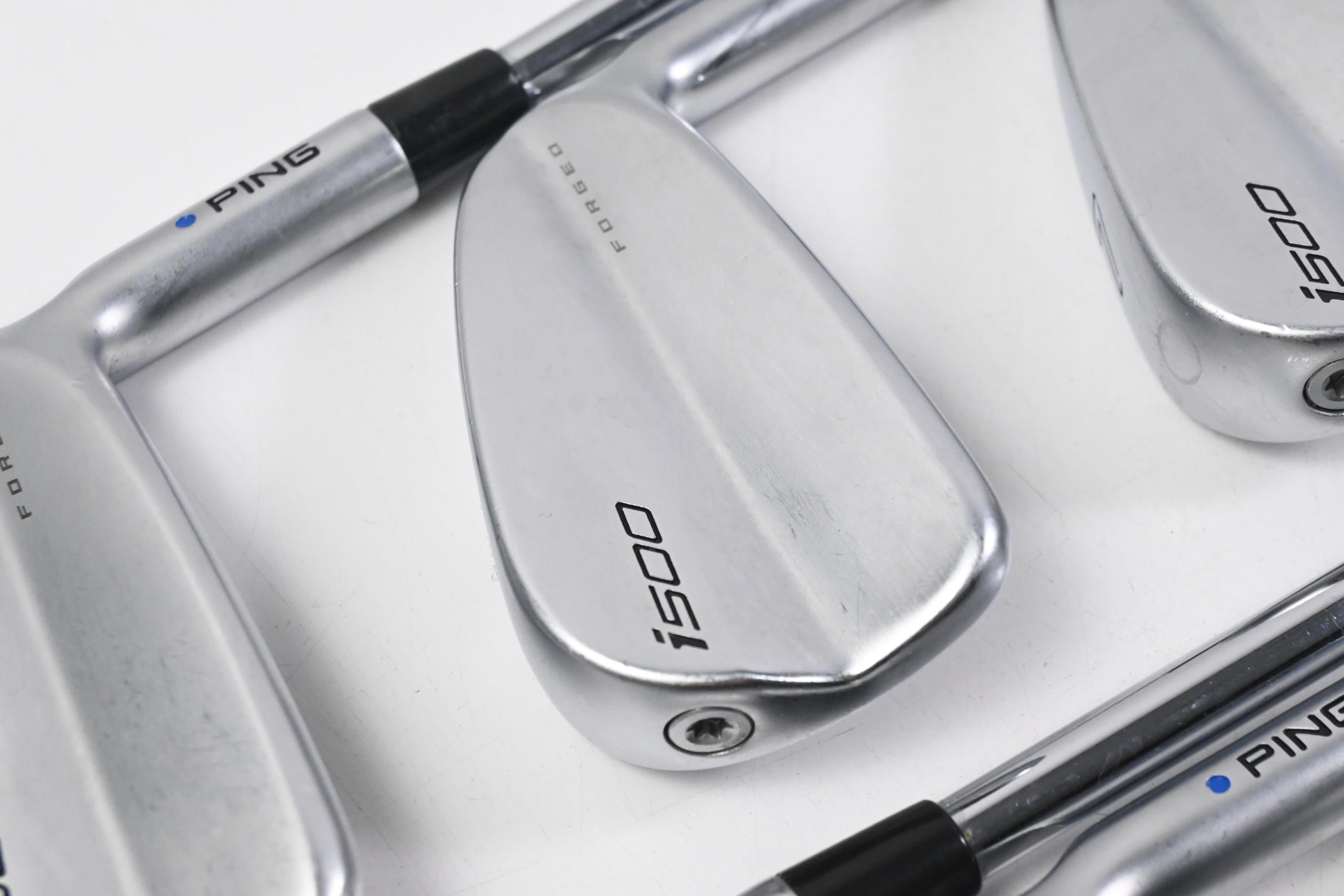 Ping i500 Irons / 5-PW+GW / Blue Dot / Stiff Flex Ping AWT 2.0 Shafts