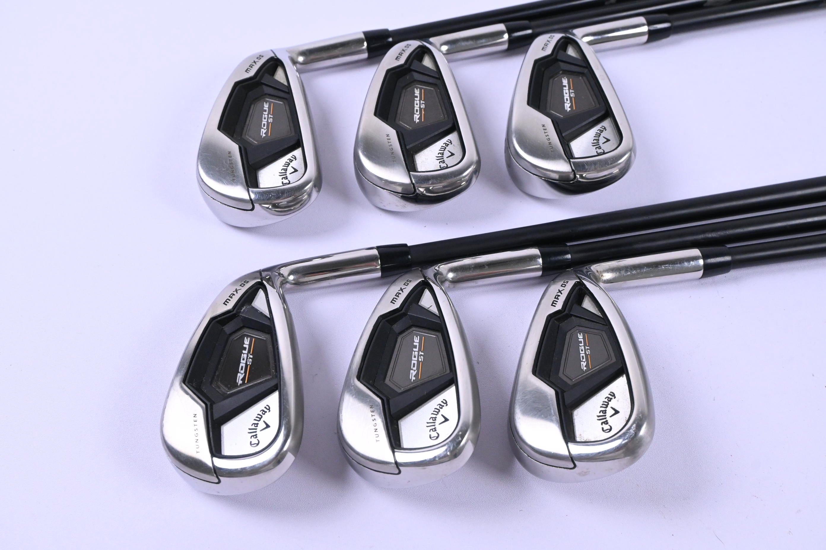 Callaway Rogue ST Max OS Irons / 5-PW / Senior Flex Cypher 50 Shafts