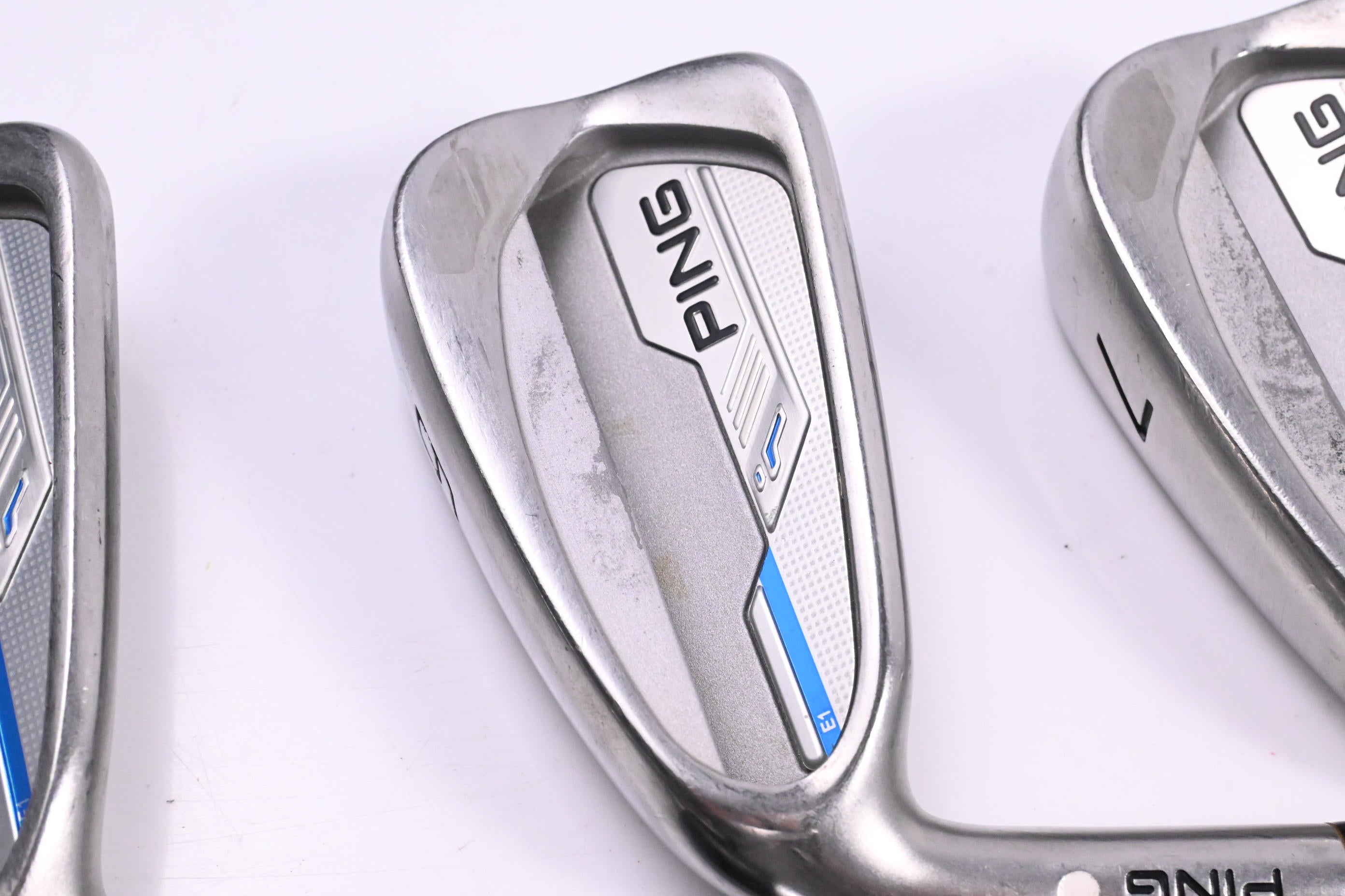 Left Hand Ping i-Series E1 Irons / 5-PW / White Dot / Stiff Flex Project X