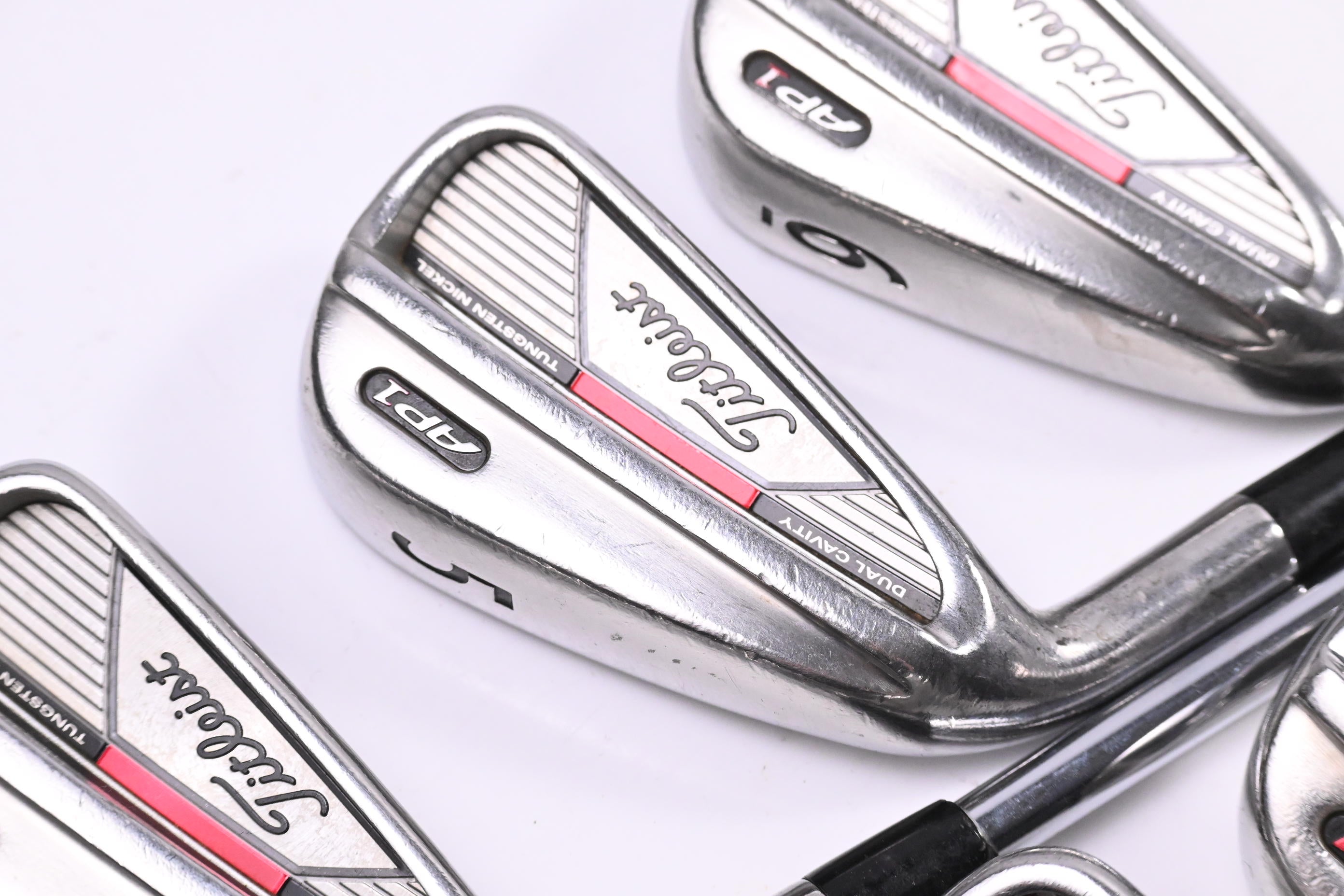 Left Hand Titleist AP1 2008 Irons / 4-PW / Regular Flex Titleist Shafts