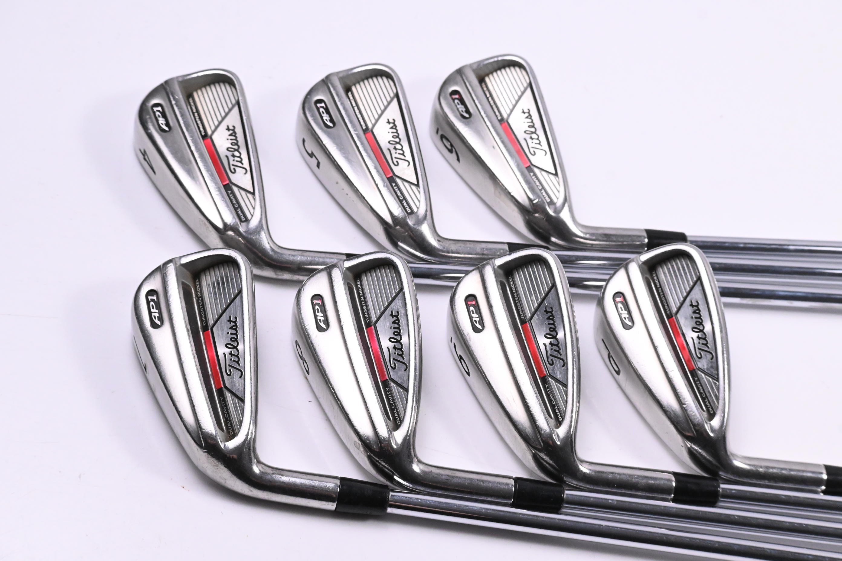 Left Hand Titleist AP1 2008 Irons / 4-PW / Regular Flex Titleist Shafts