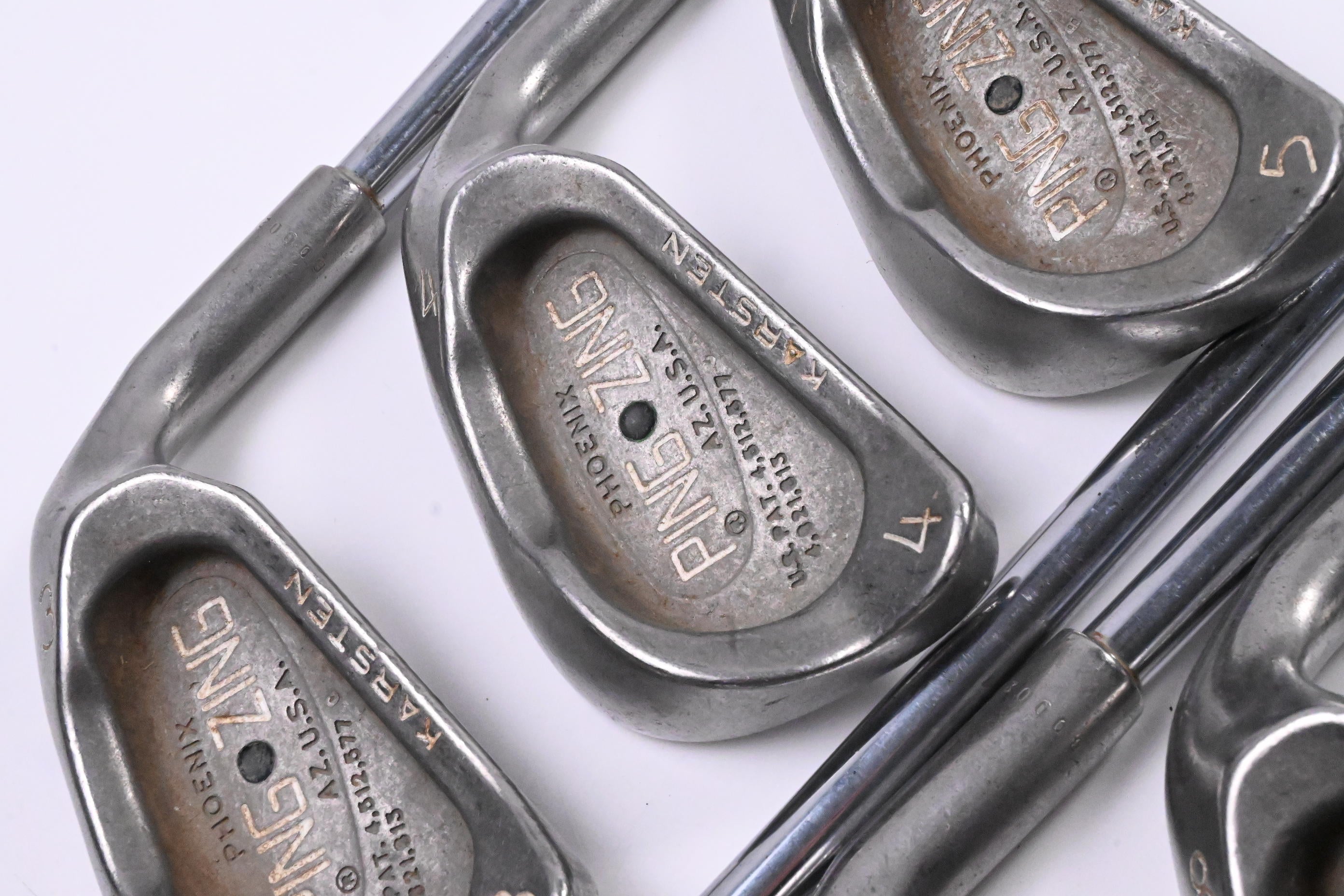 Ping Zing Irons / 3-9i / Black Dot / Stiff Flex Ping JZ Shafts