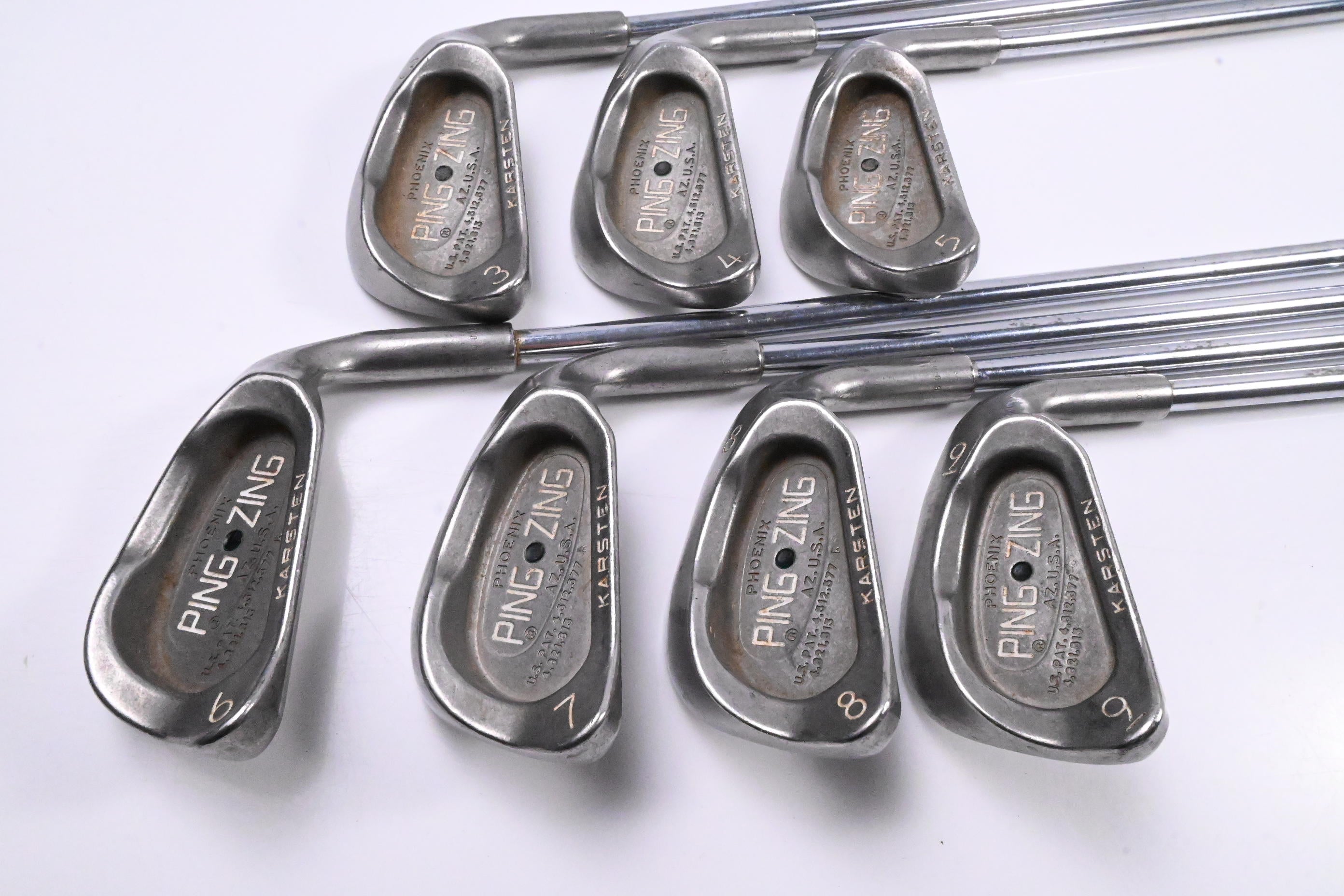Ping Zing Irons / 3-9i / Black Dot / Stiff Flex Ping JZ Shafts