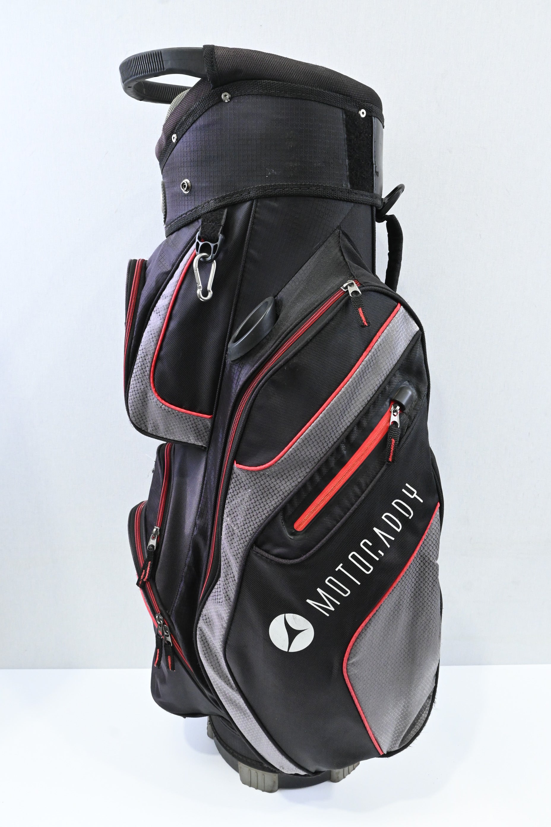 Motocaddy Club Series Cart Bag / 14-Way Divider / Black, Red