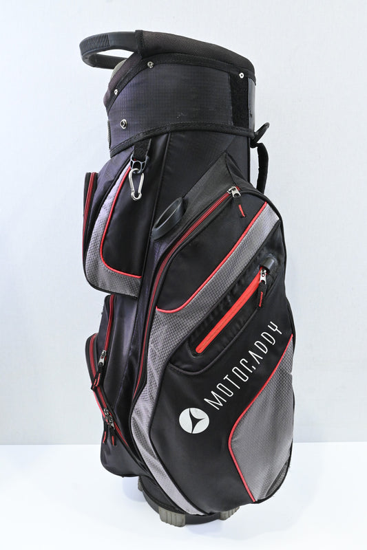 Motocaddy Club Series Cart Bag / 14-Way Divider / Black, Red