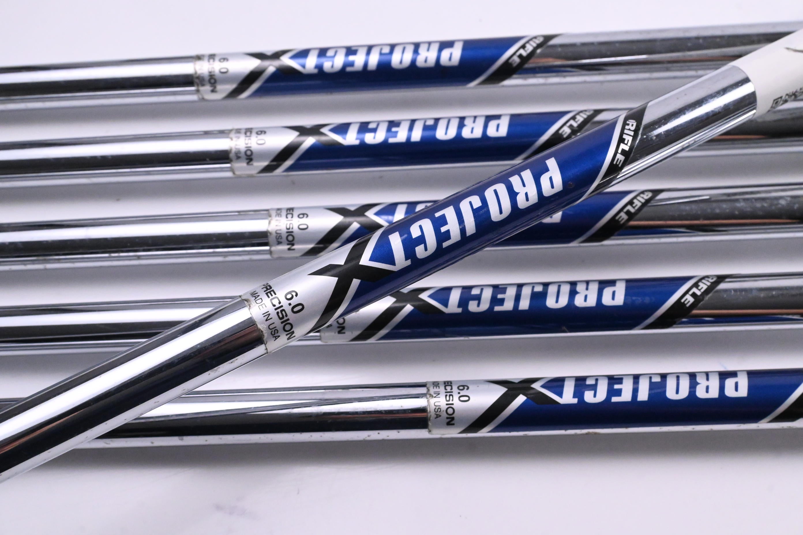 Left Hand Ping i-Series E1 Irons / 5-PW / White Dot / Stiff Flex Project X